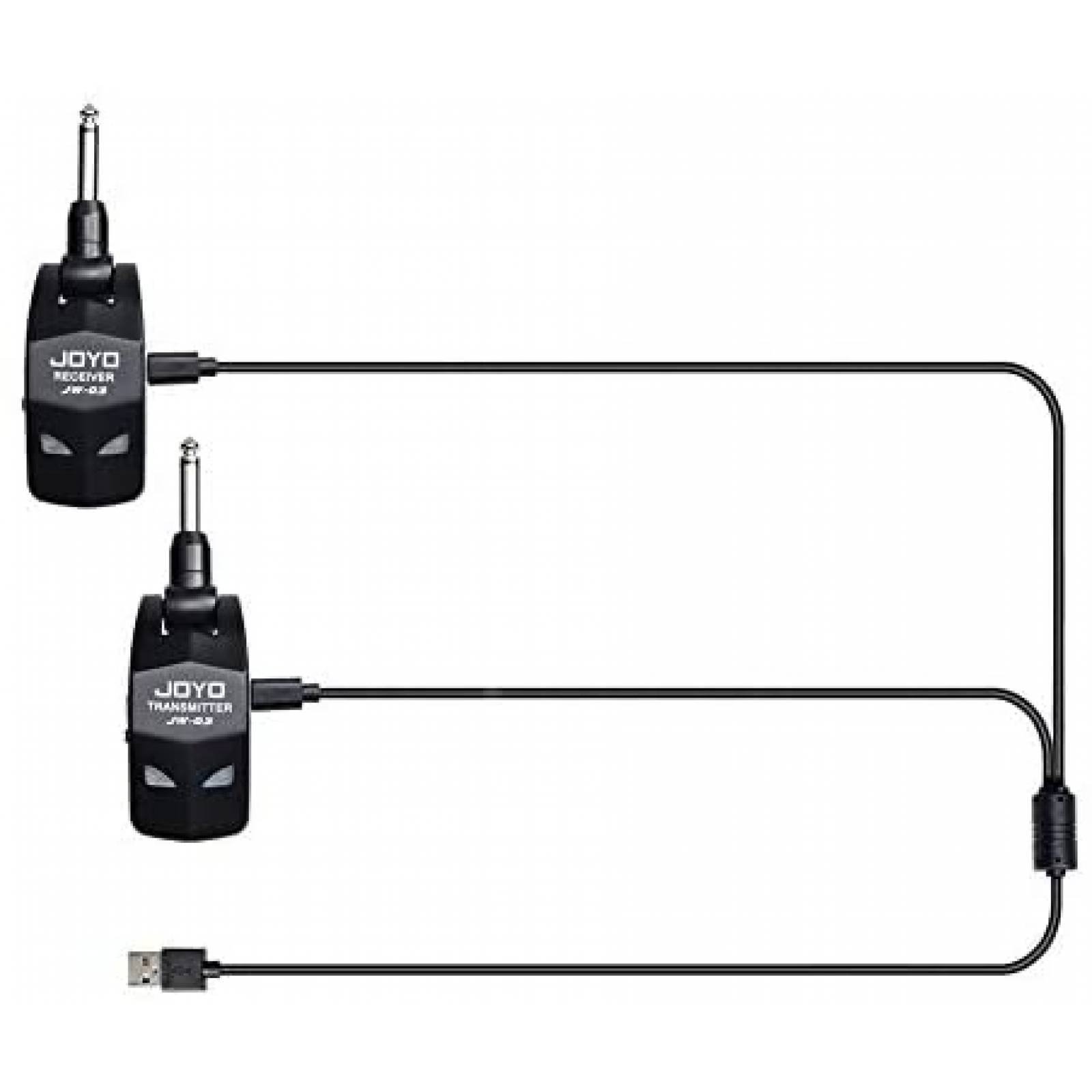 Transmisor y Receptor JOYO JW-03 2.4GHz para Guitarra -Negro