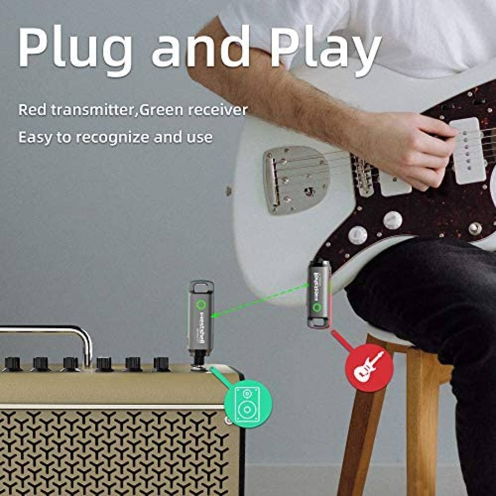 Switch Guitarra Westshell wireless G7 Inalmbrico Transmisor