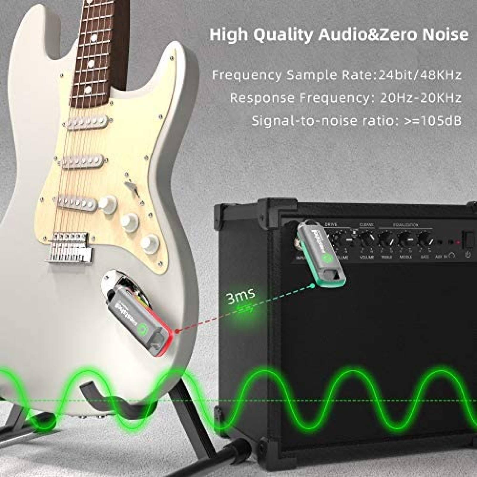 Switch Guitarra Westshell wireless G7 Inalmbrico Transmisor