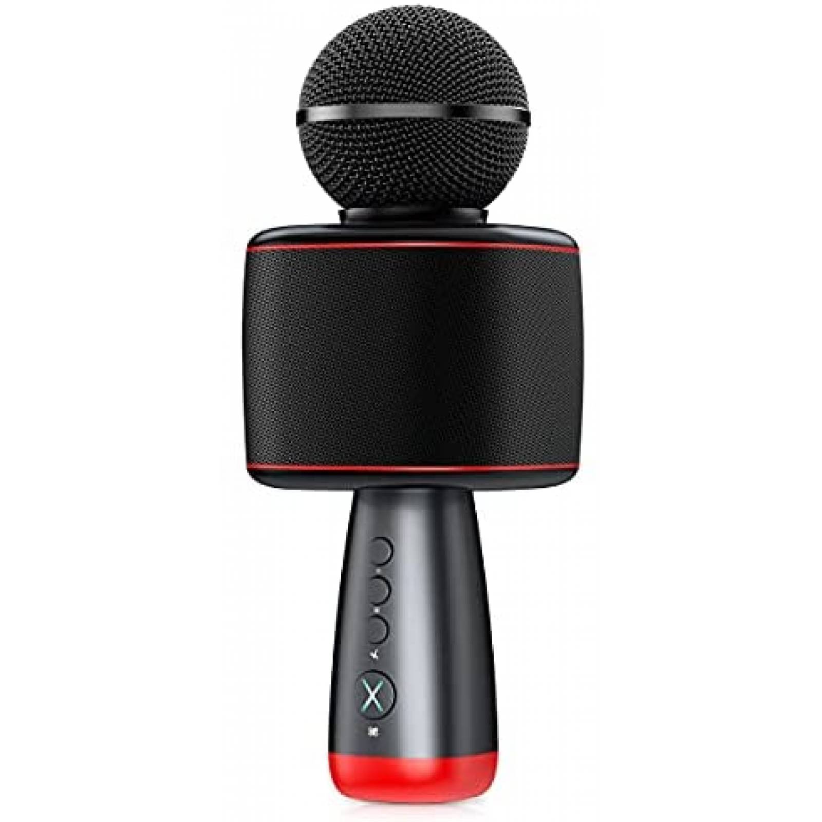 Micrfono AspeX Inalmbrico Bluetooth Karaoke -Negro