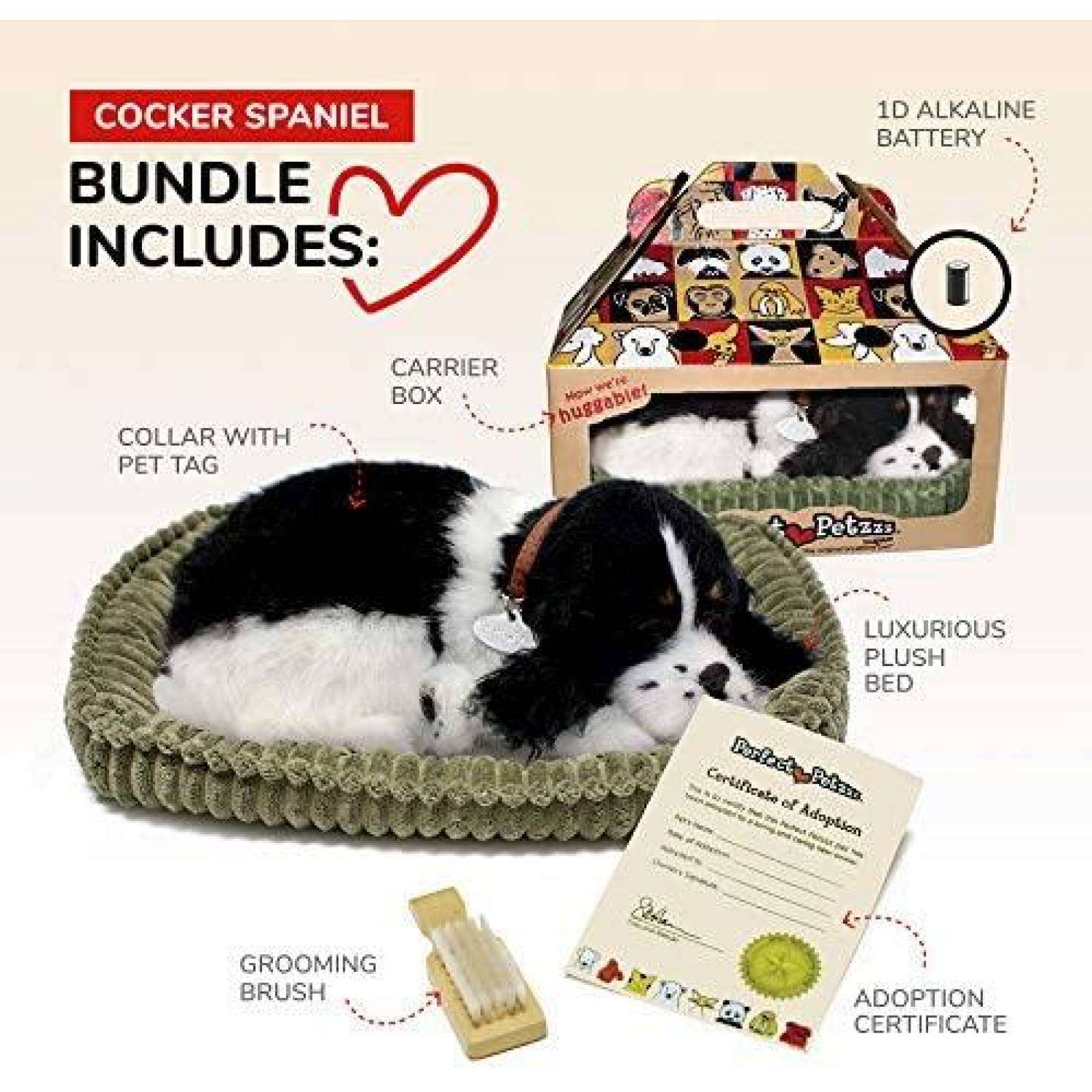 Peluche Interactivo Perfect Petzzz Cocker Spaniel -Marrn