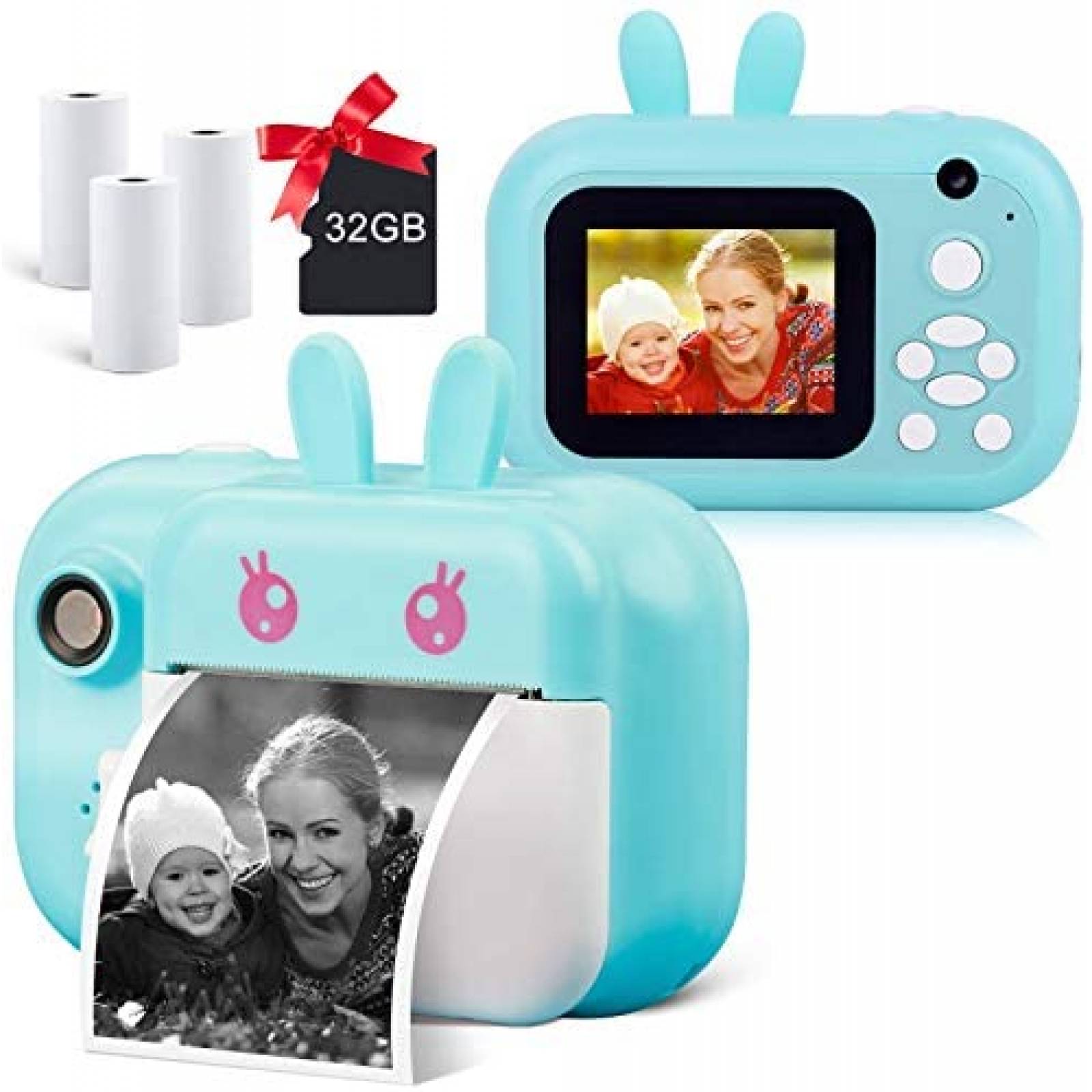 Cmara Infantil MiniBear Digital 40MP 2.4" 32GB Selfie