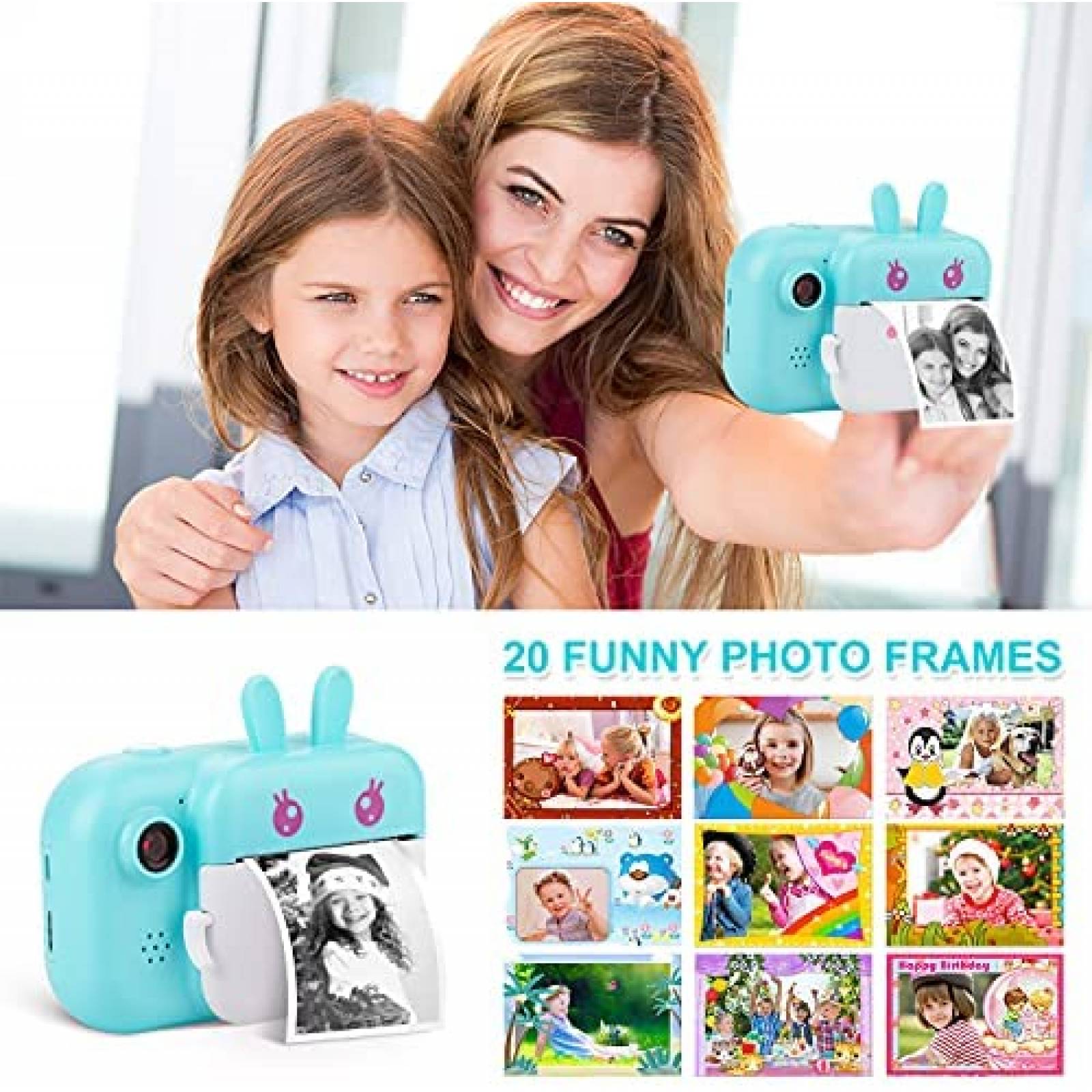 Cmara Infantil MiniBear Digital 40MP 2.4" 32GB Selfie