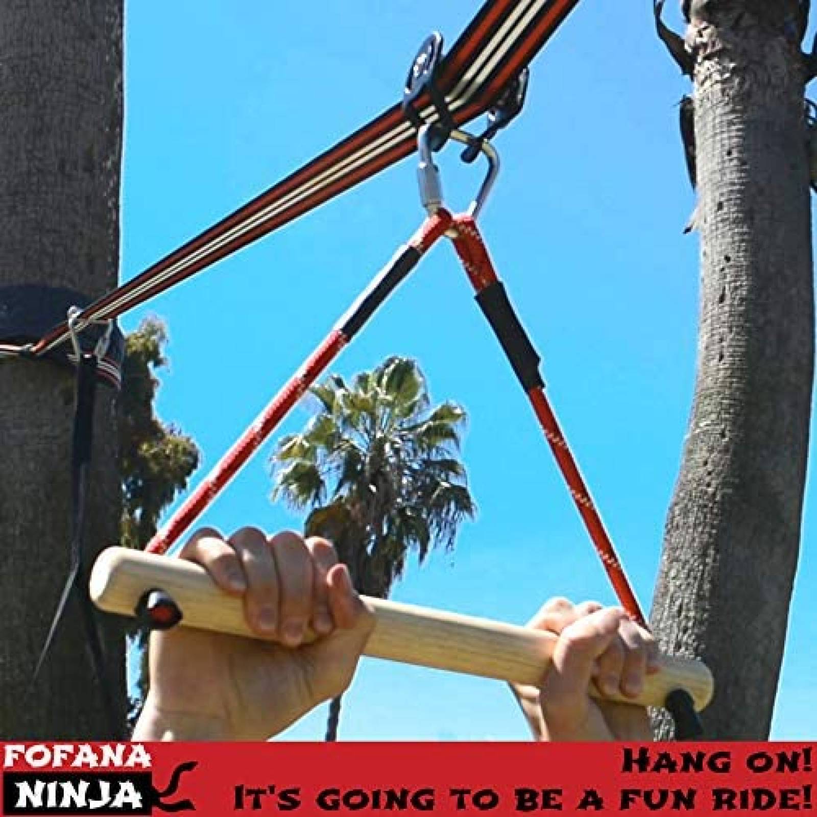 Tirolesa para nios Fofana 45 piezas Obstculos 8 aos y mas