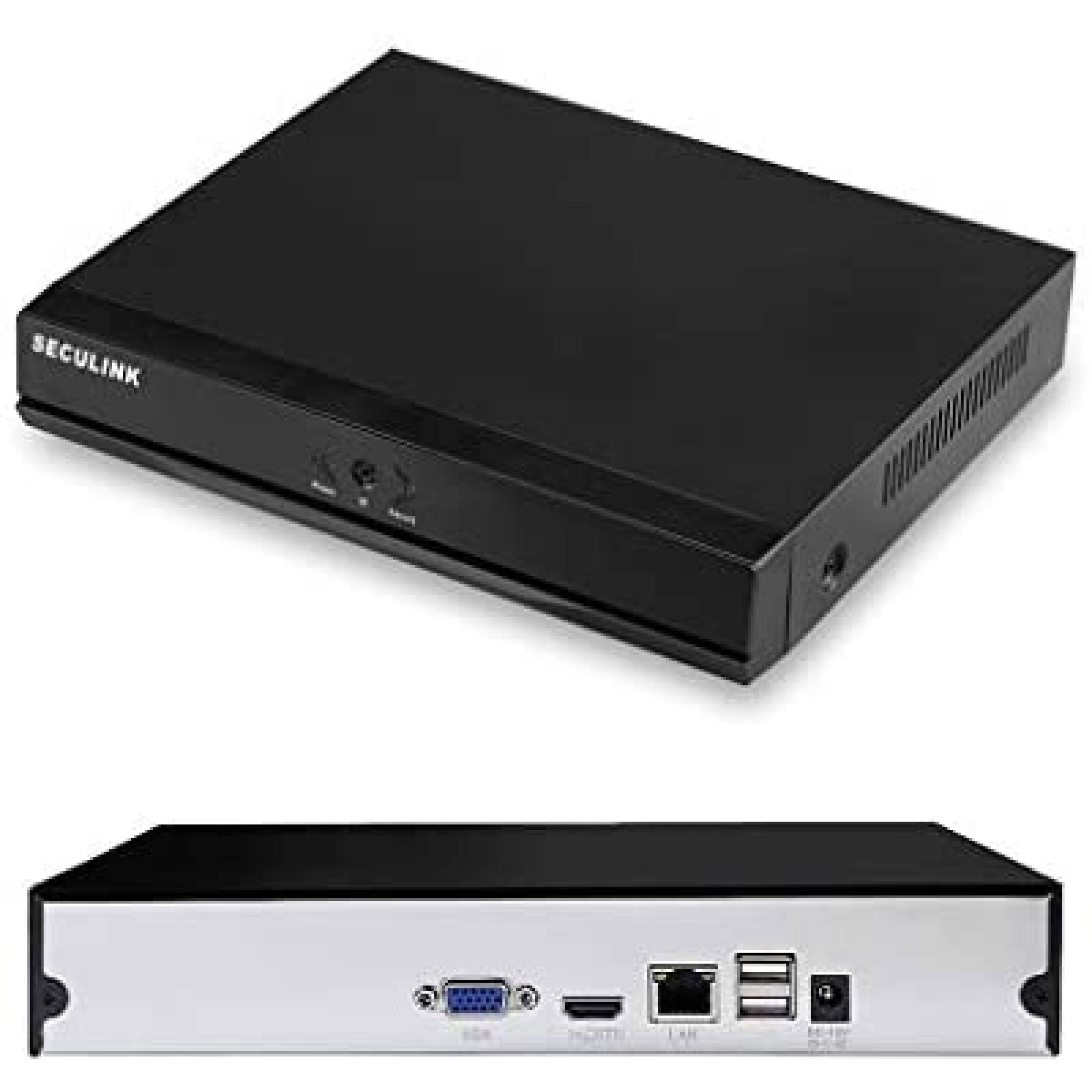 Grabadora de Video SECULINK 4K NVR de 16 Canales -Negro