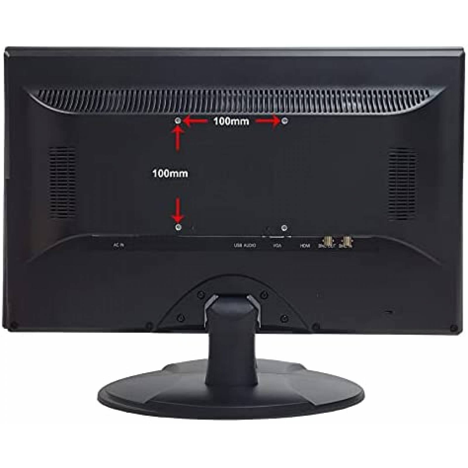 Monitor de seguridad Generico MT-G2D185-1 HDMI VGA -Negro