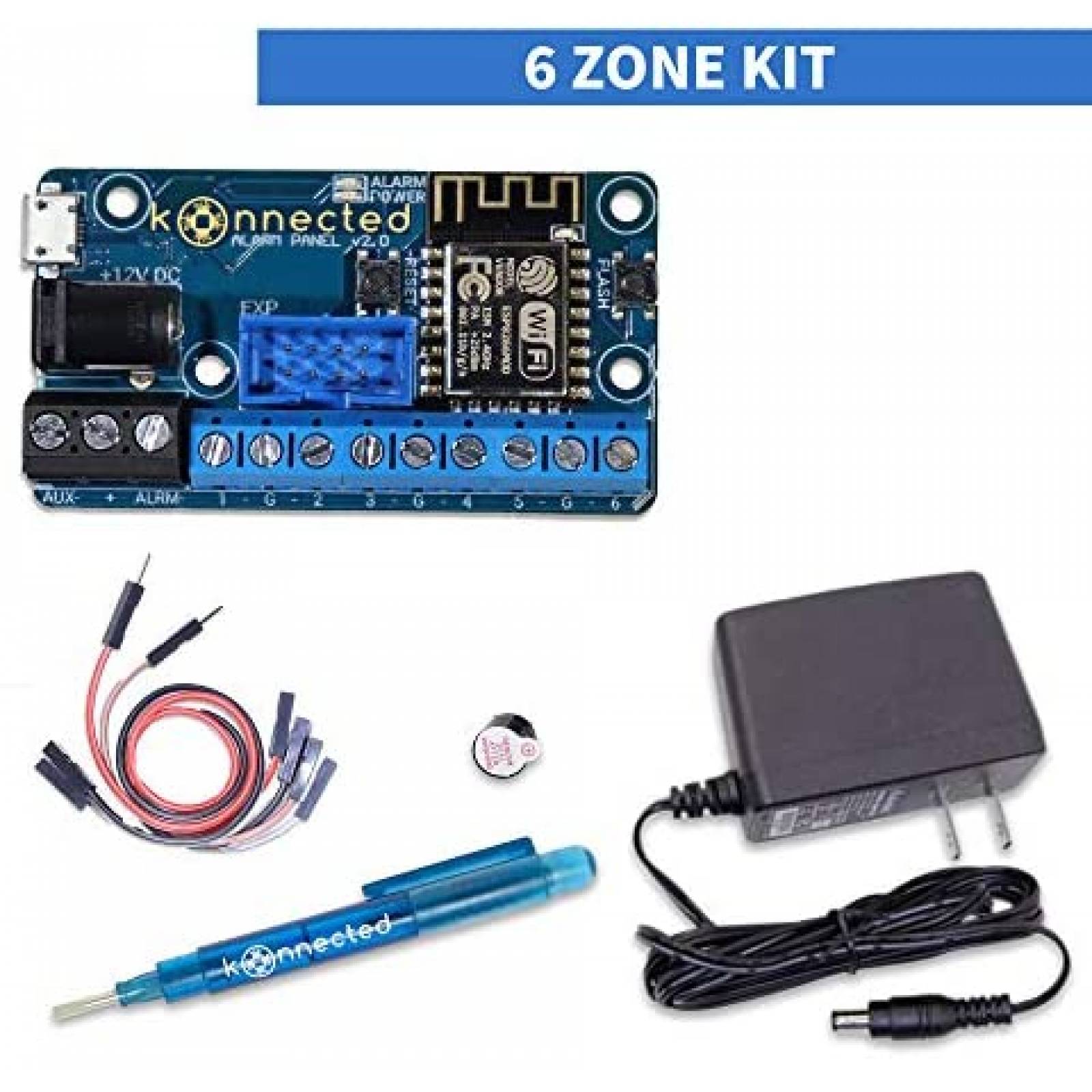 Kit de sistema de alarma Konnected Alarm Panel con cable
