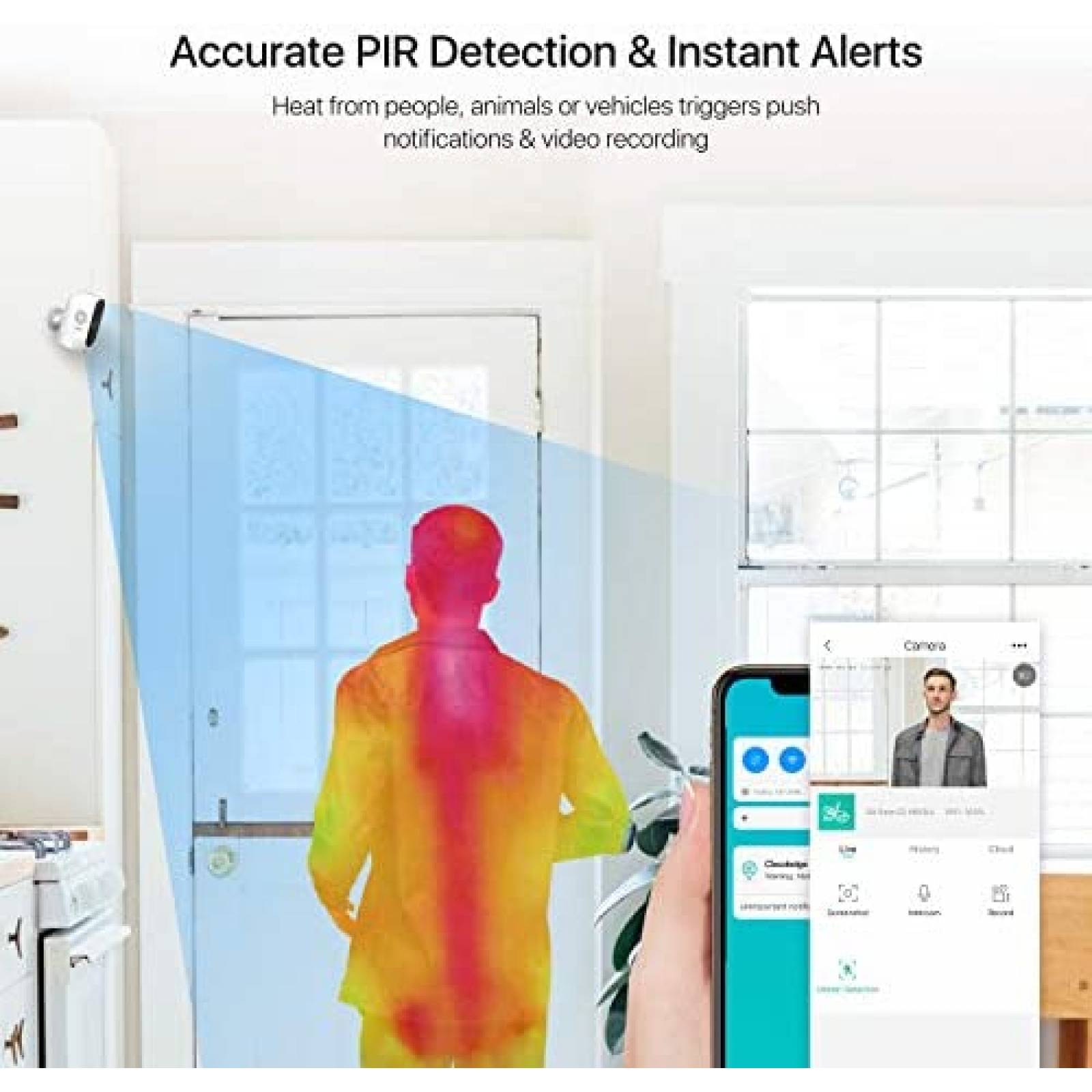 Cmara Seguridad ZOSI C1 WiFi Audio Visin Nocturna -Blanco