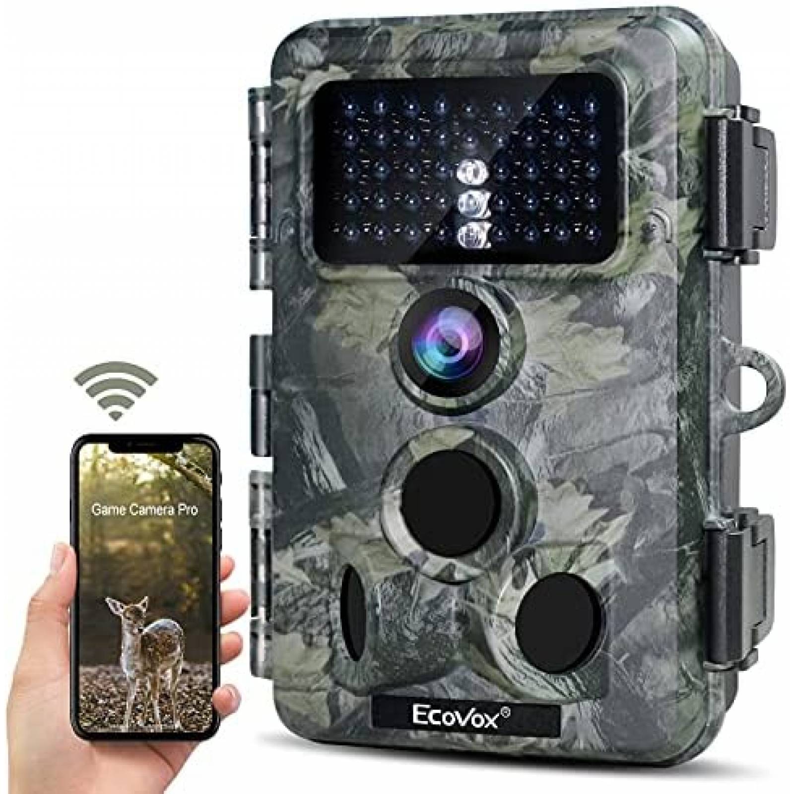 Cmara ECOVOX 4K 30MP WiFi Trail impermeable bluetooth