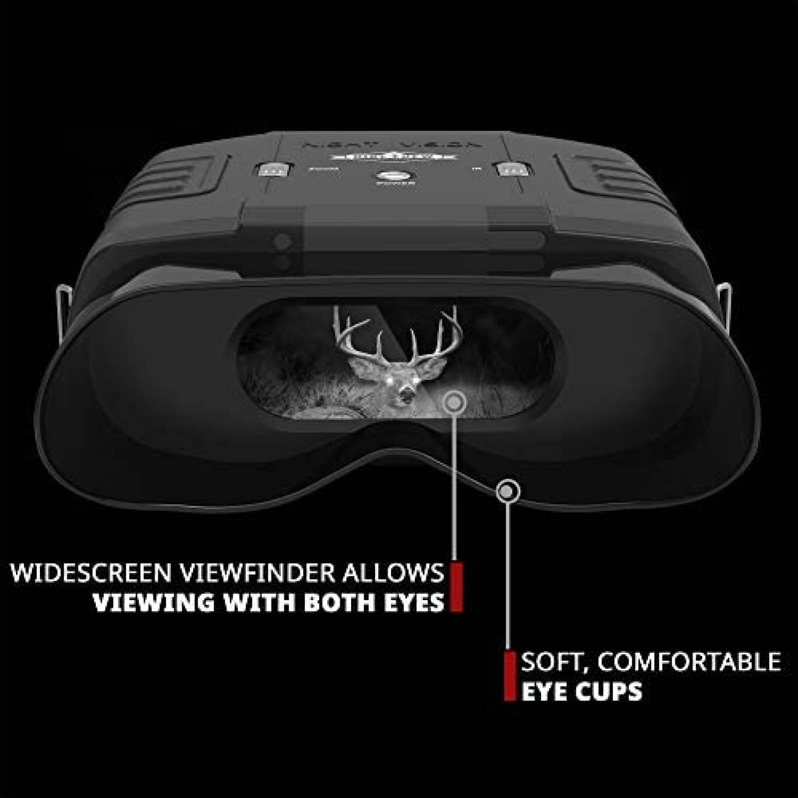 Binoculares Hike Crew Digital con Visin Nocturna -Negro