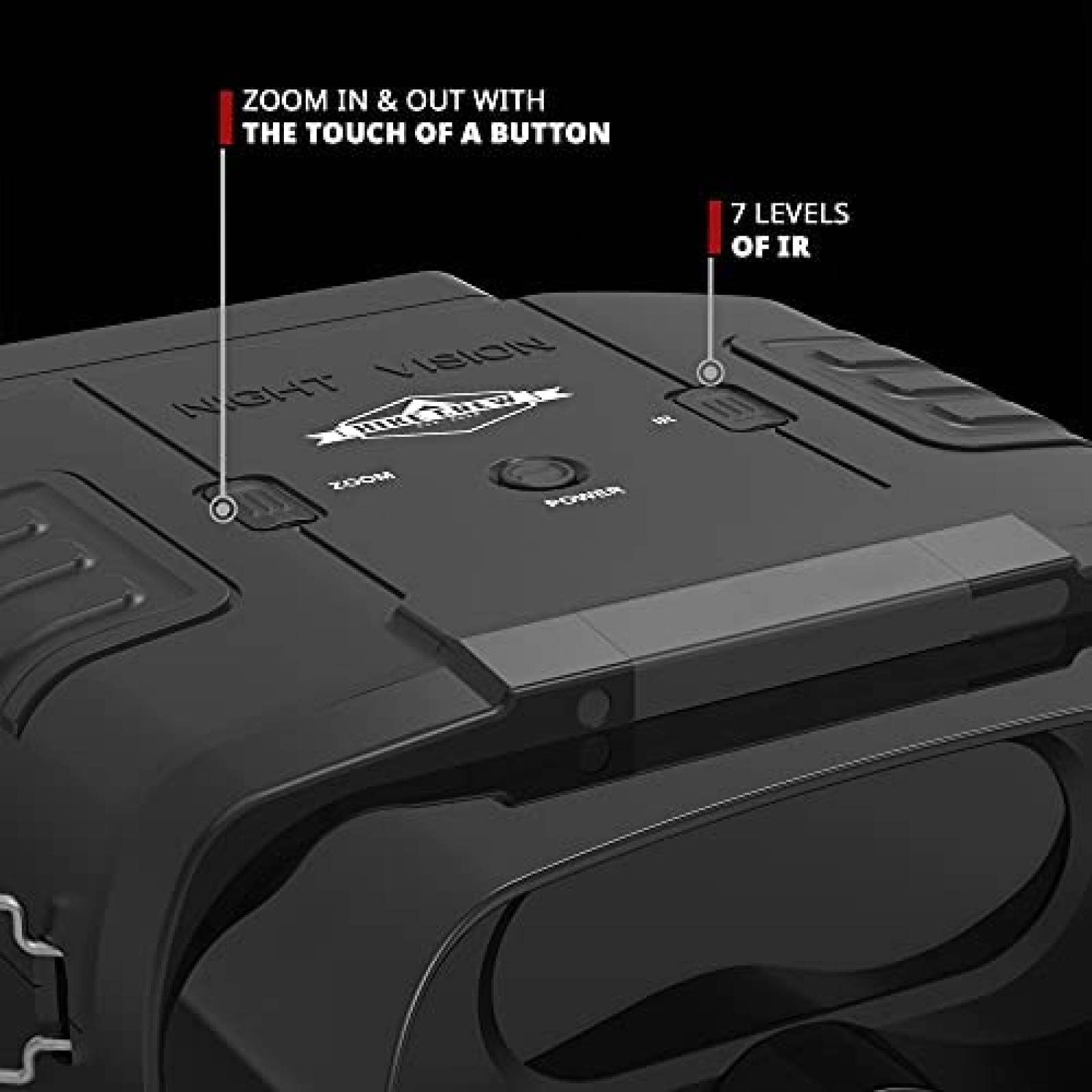 Binoculares Hike Crew Digital con Visin Nocturna -Negro