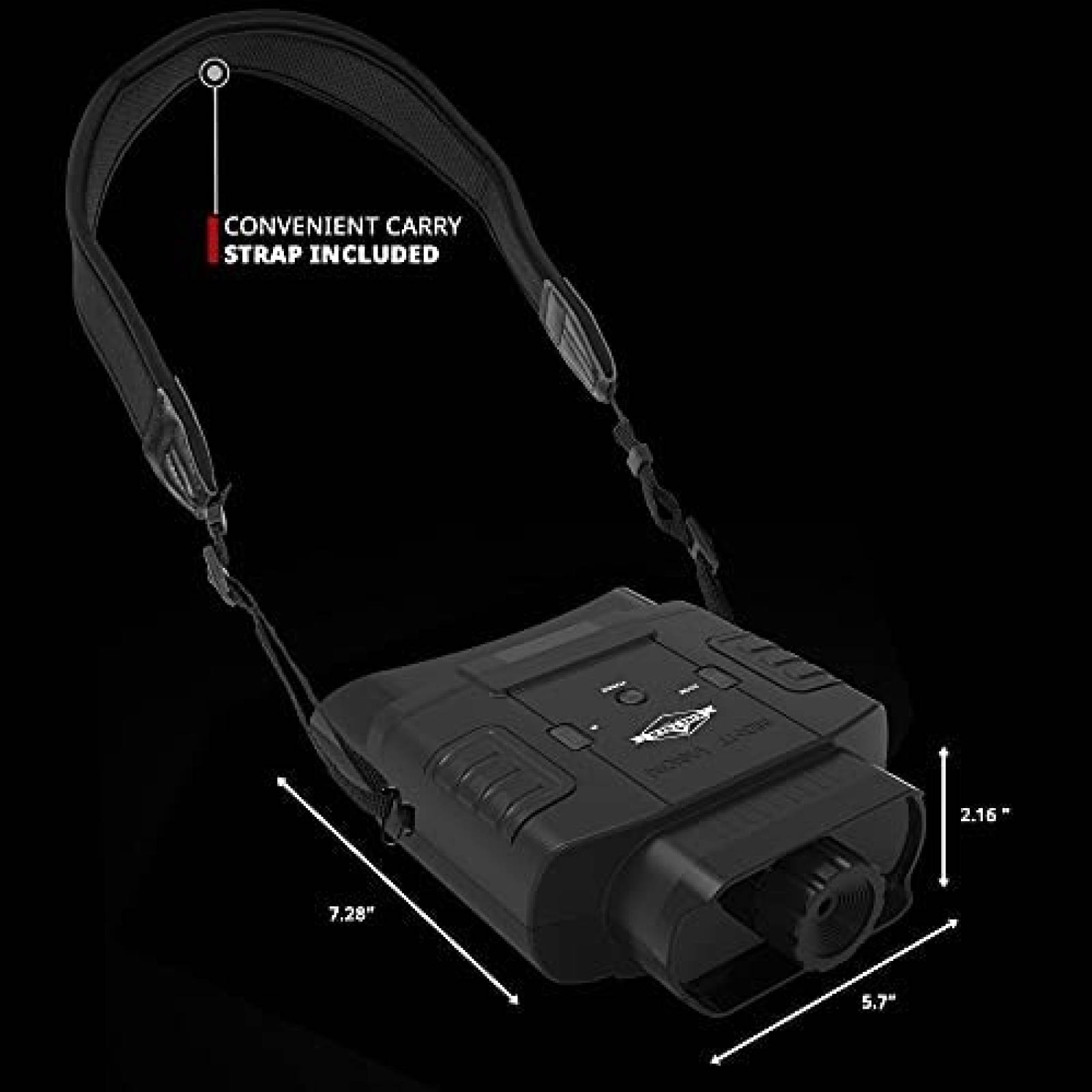 Binoculares Hike Crew Digital con Visin Nocturna -Negro