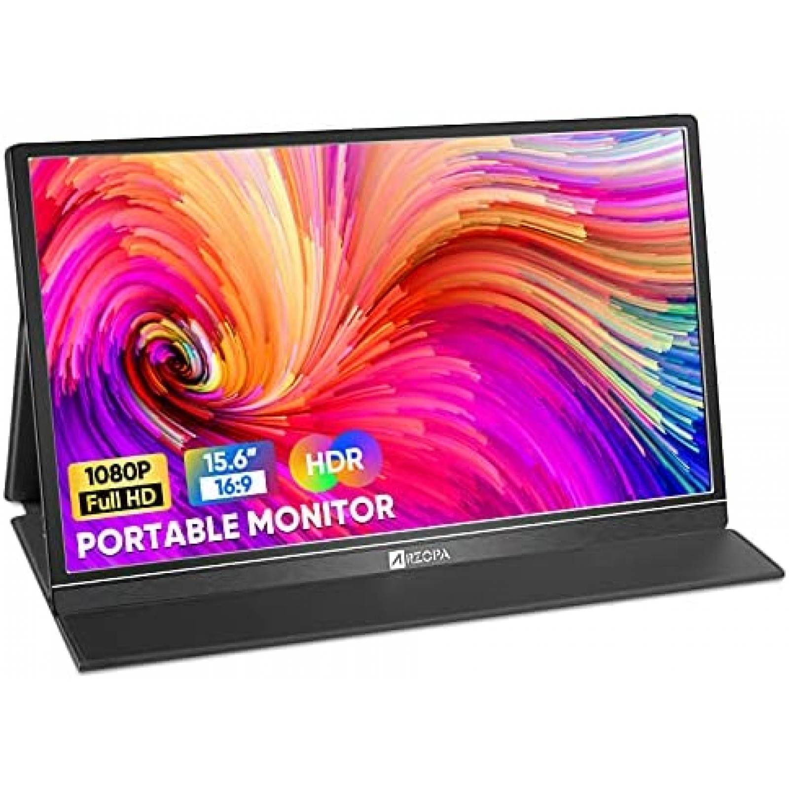 ARZOPA Monitor Portatil, G1 Game 15.6 Pulgadas 144HZ 1920×1080 FHD, IPS  Pantalla Portable with HDMI/Type-C/USB-C, Cuidado de Ojos Juego de Azar  Monitor Doble para computadora portátil : : Informática