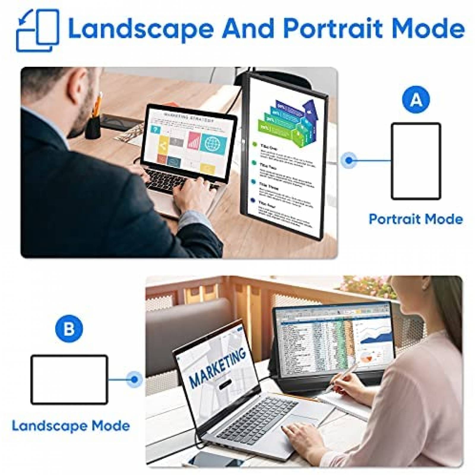 Monitor Arzopa Z1 15.6" 1080p USB C Gaming HDMI -Negro