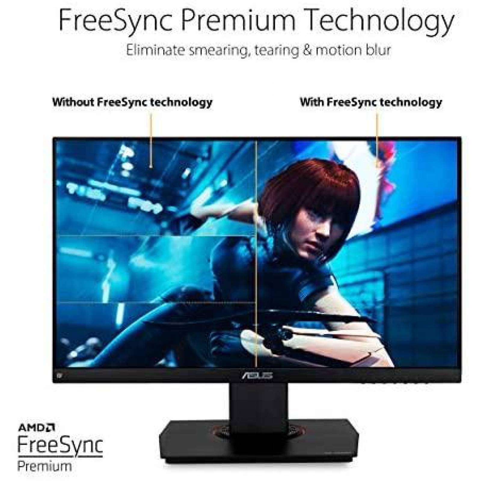 Monitor ASUS 1080p 165Hz HDMI Pantalla LCD de 23.6" -Negro