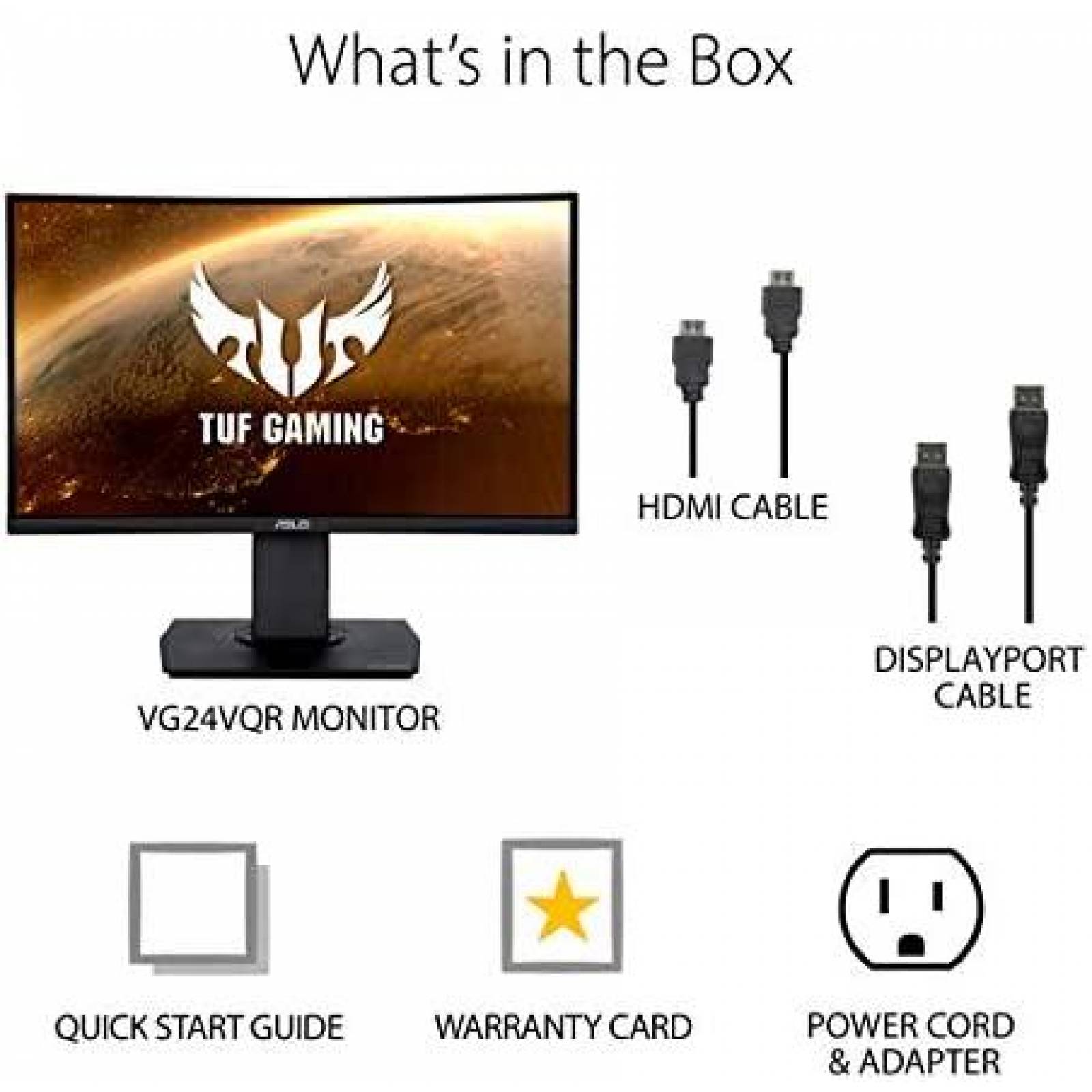 Monitor ASUS 1080p 165Hz HDMI Pantalla LCD de 23.6" -Negro