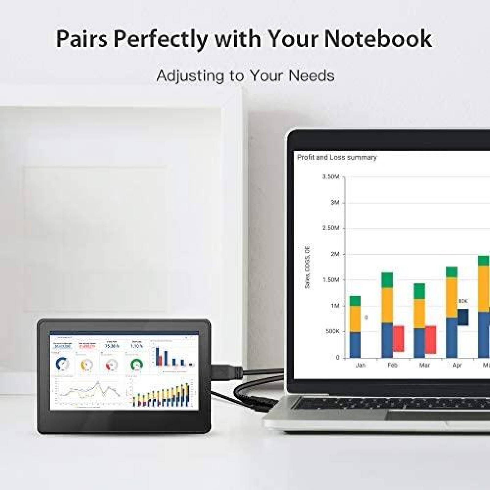 Monitor Electrow Raspberry Pi 7" 1024x600 USB -Negro