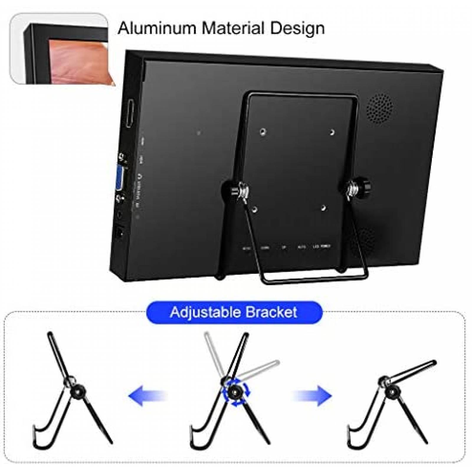 Monitor Prechen Externo HDMI LCD Laptop compatible -Negro