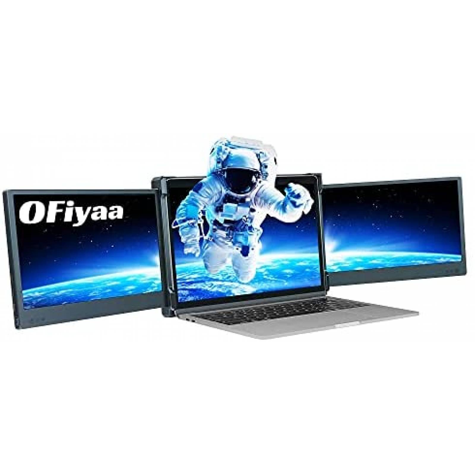 Triple Monitor para Laptop OFIYAA P2 11.6'' FHD 1080P -Negro