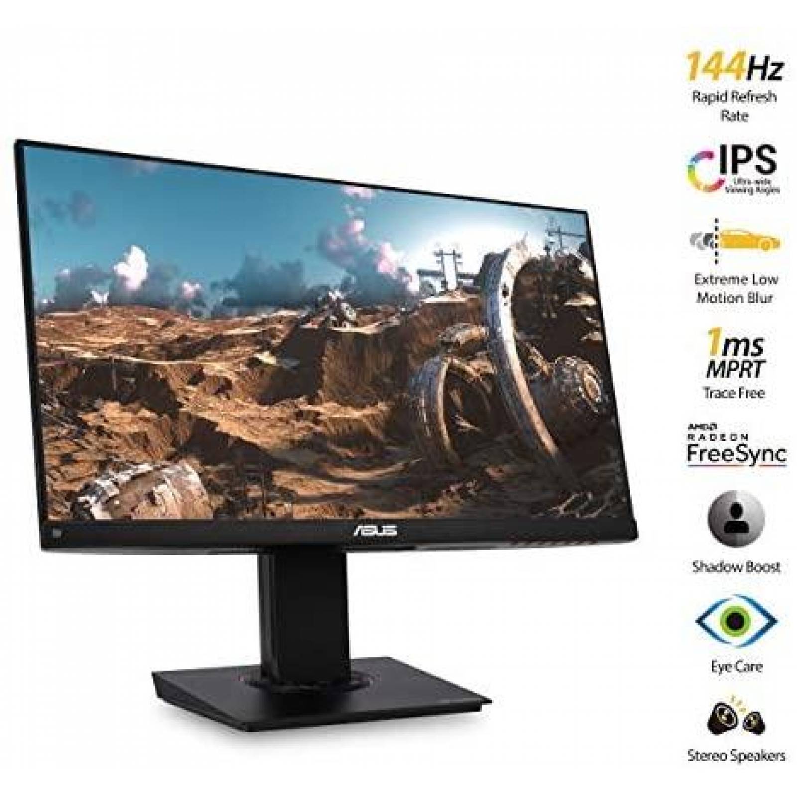 Monitor Asus TUF 23.8 144Hz Full HD HDMI 1ms IPS -Negro
