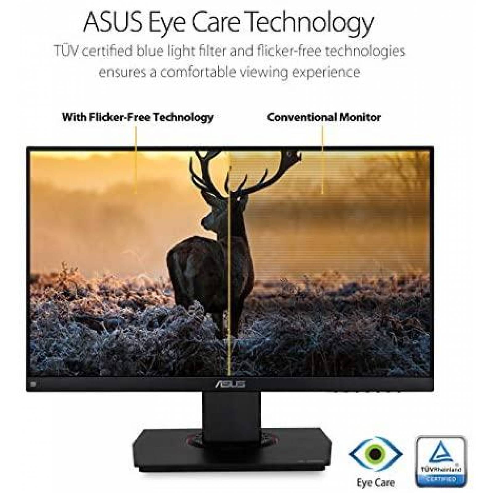 Monitor Asus TUF 23.8 144Hz Full HD HDMI 1ms IPS -Negro