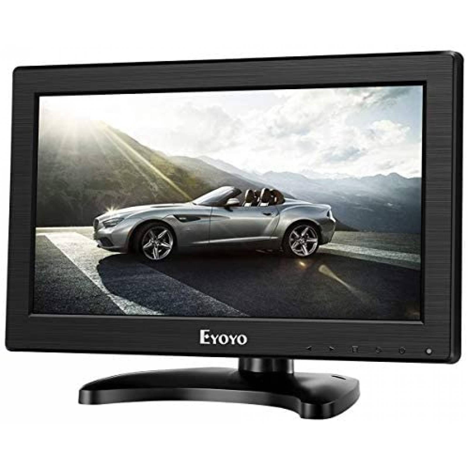 Monitor Eyoyo K1223 12" LCD AV HDMI VGA 1366x768 -Negro