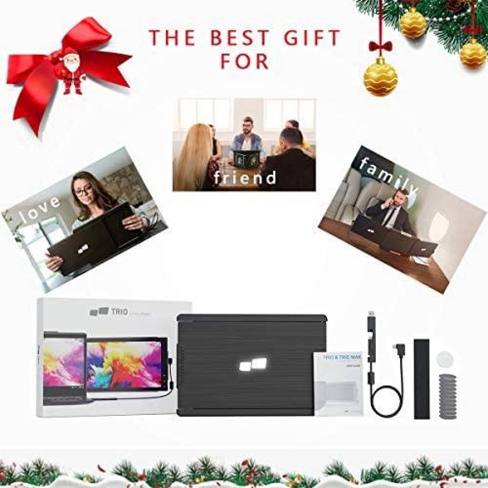 Monitor Portatil Trio Max 14.1 Full HD para Laptop -Negro