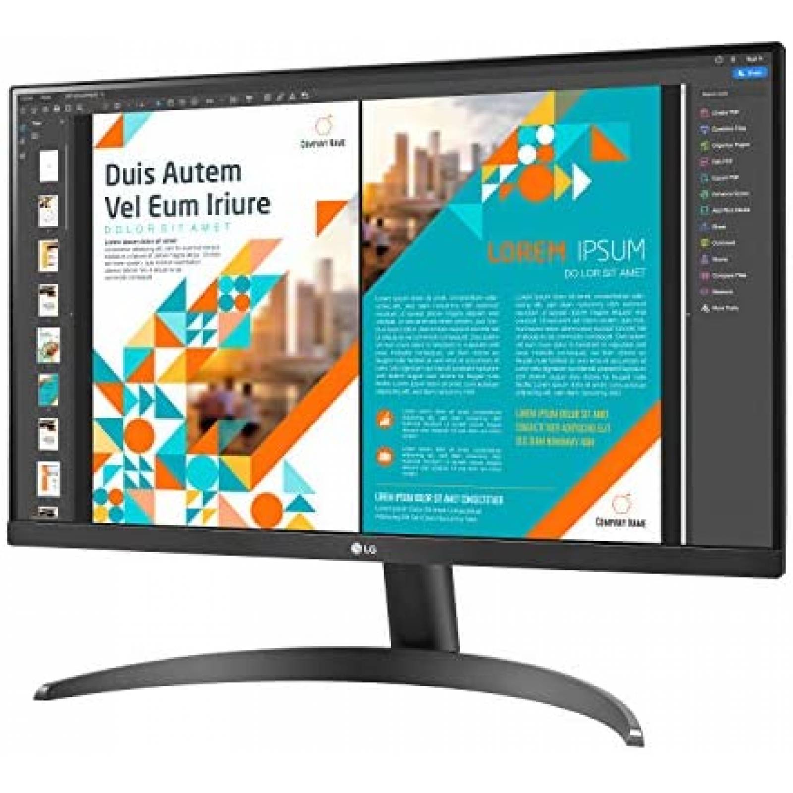 Monitor LG 24QP500-B de 24" IPS Display QHD IPS -Negro