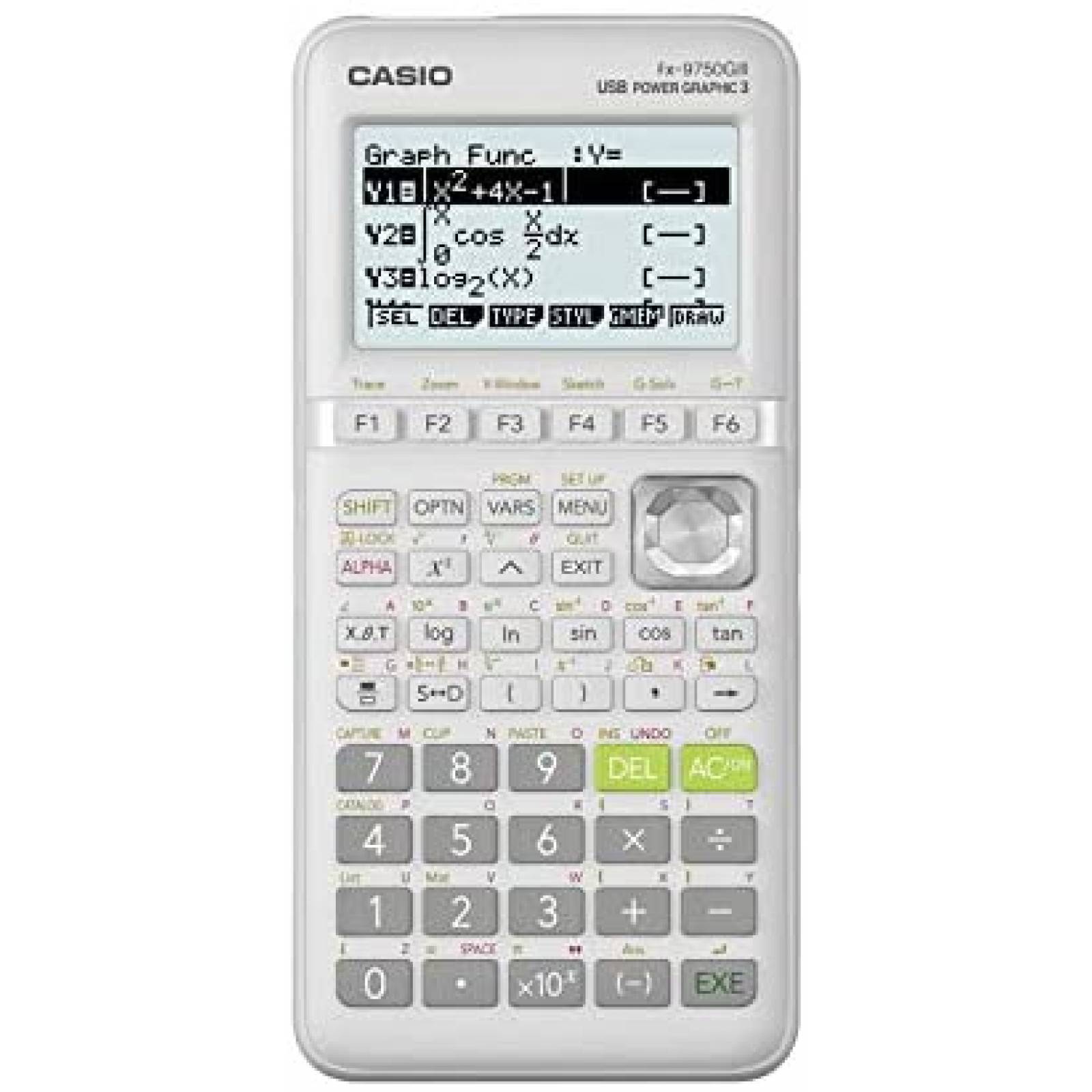Calculadora grfica Casio fx-9750GIII-WE fx-9750GIII -Blanco
