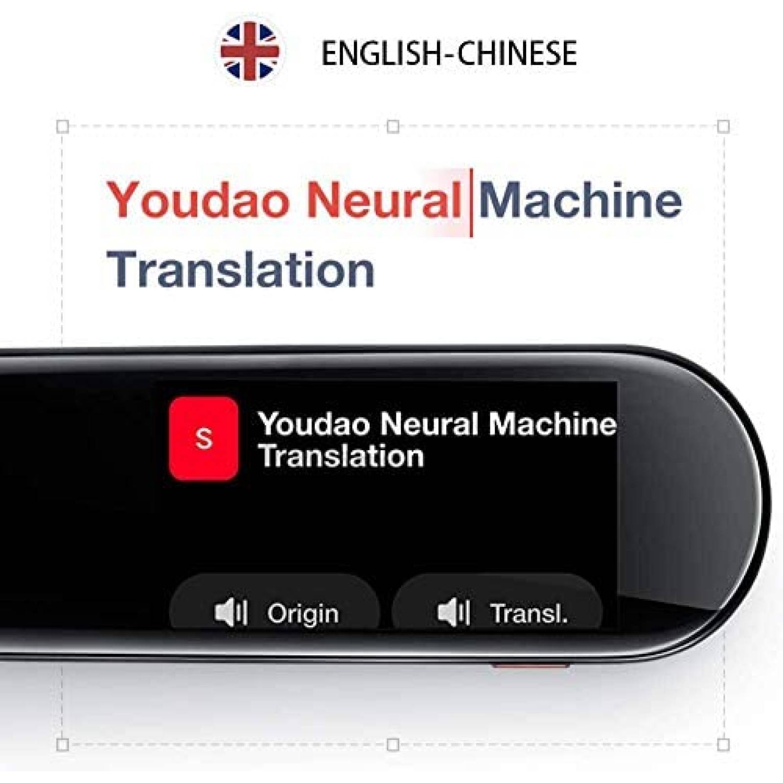 Pluma escner YOUDAO Traductor de textos Ingls Negro