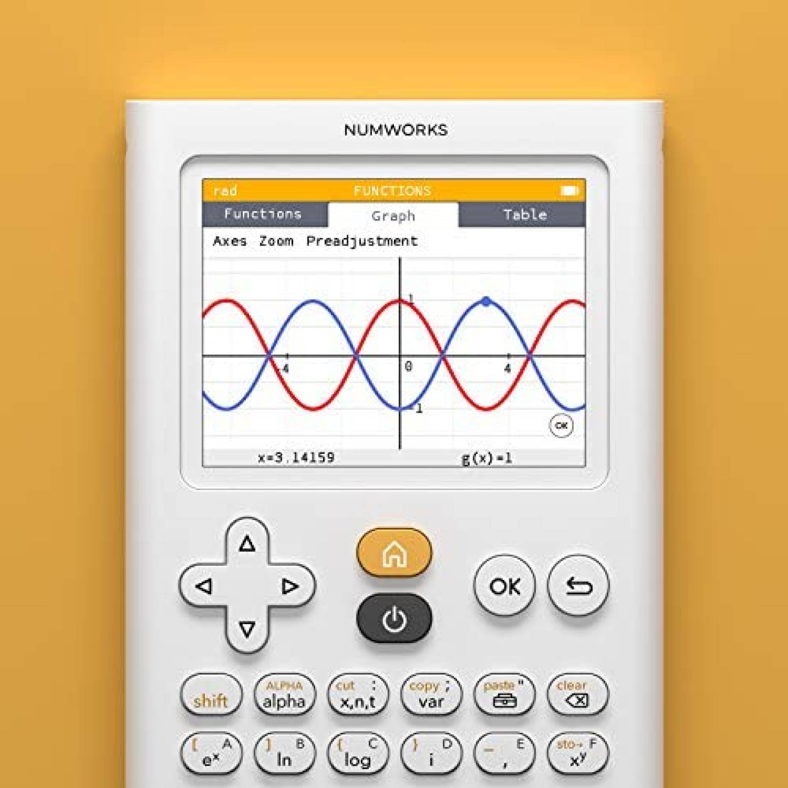 Calculadora NumWorks Graficadora 6.34"x0.39"x3.23" -Blanco