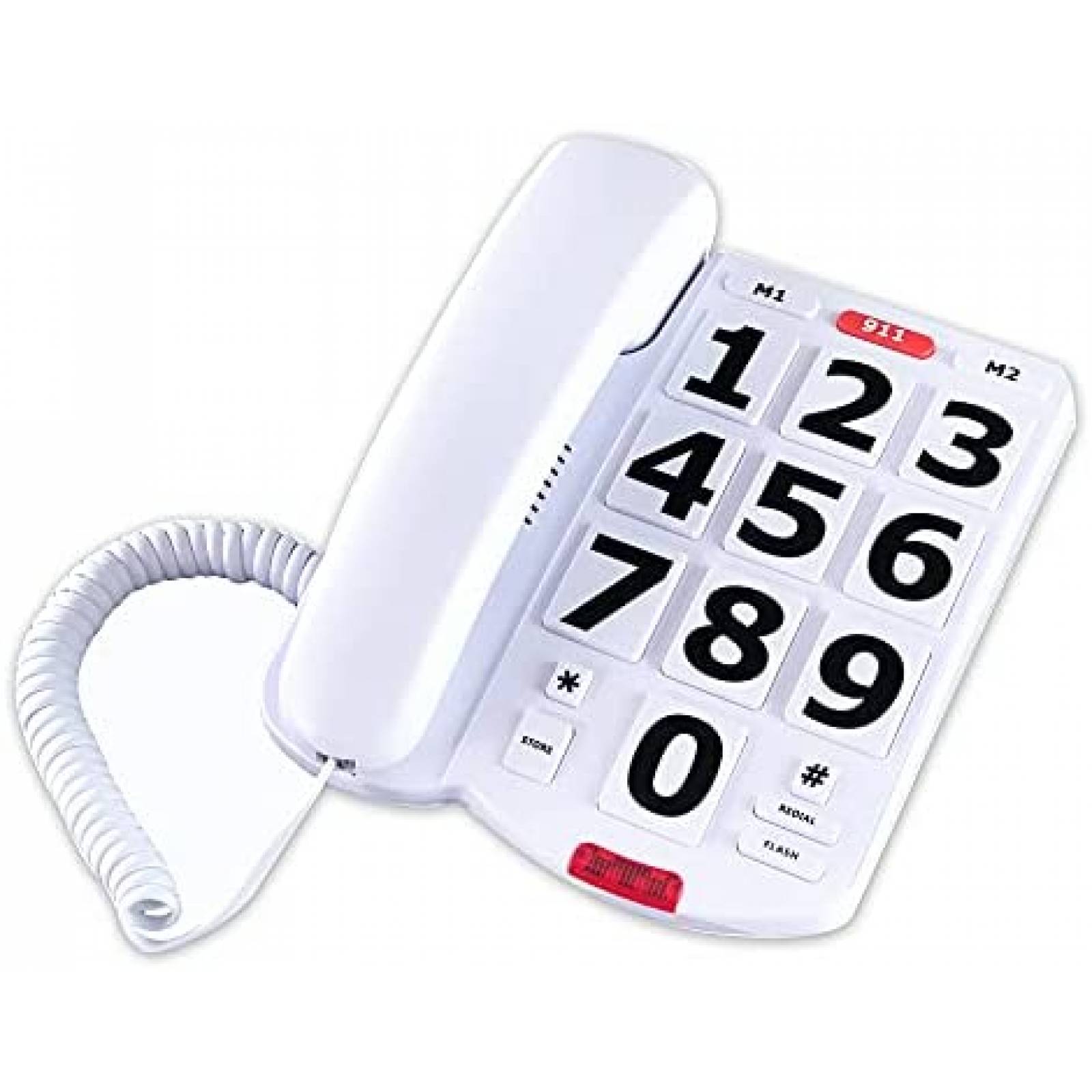 Telefono Fijo TelPal para Jack Telefonico RJ11 -Blanco