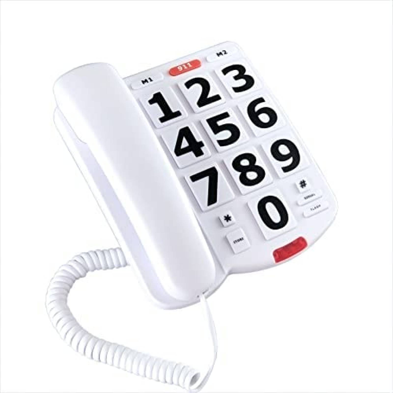 Telefono Fijo TelPal para Jack Telefonico RJ11 -Blanco