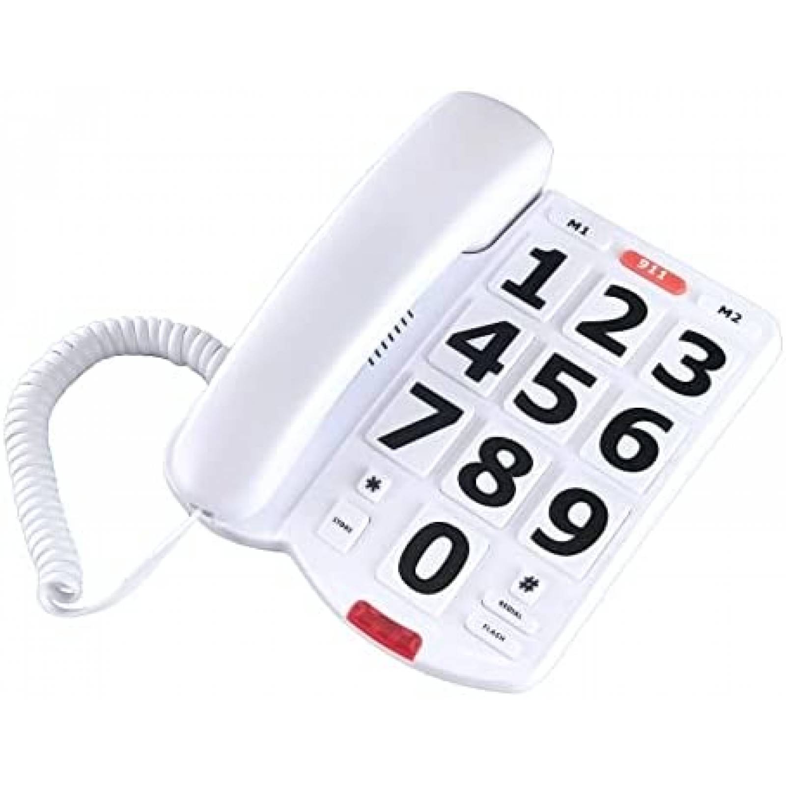 Telefono Fijo TelPal para Jack Telefonico RJ11 -Blanco