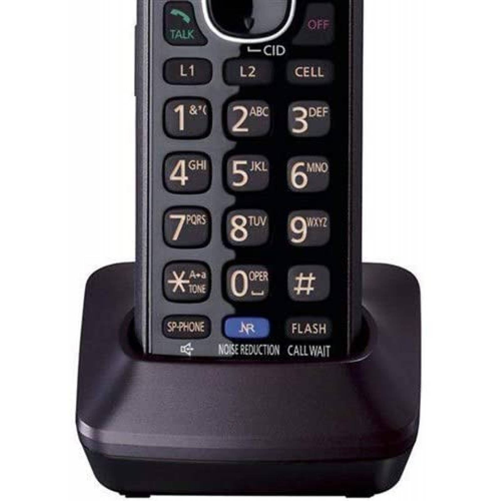 Telfono Panasonic KX-TGA950 Caller ID 2 unidades -Negro