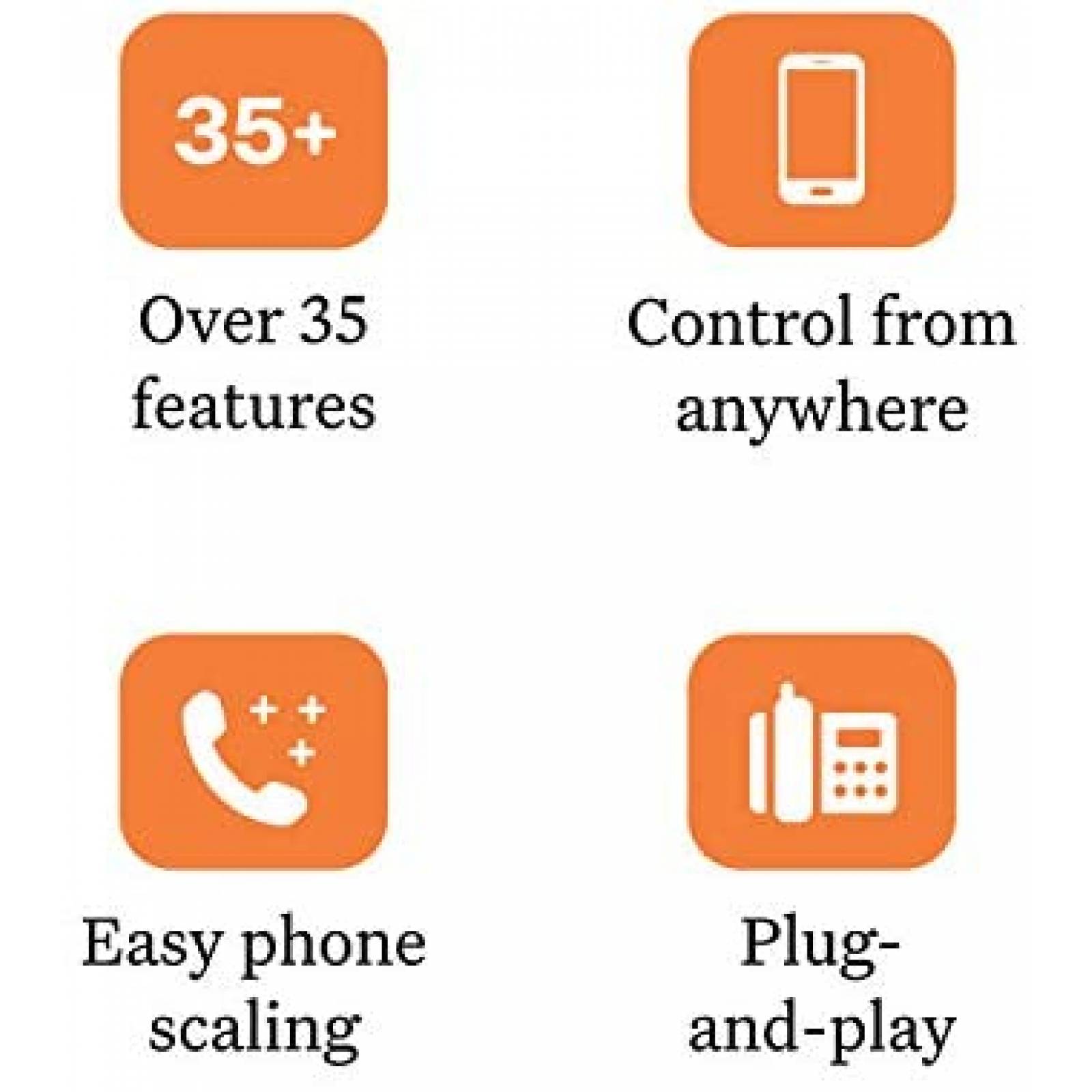 Base de Sistema de Telefono ooma VoIP 2 Linx -Negro