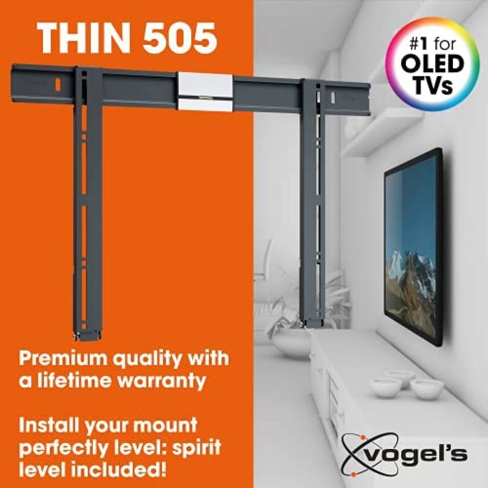 Soporte para Televisin Vogel's Thin 505 Flat 40-65'' -Negro