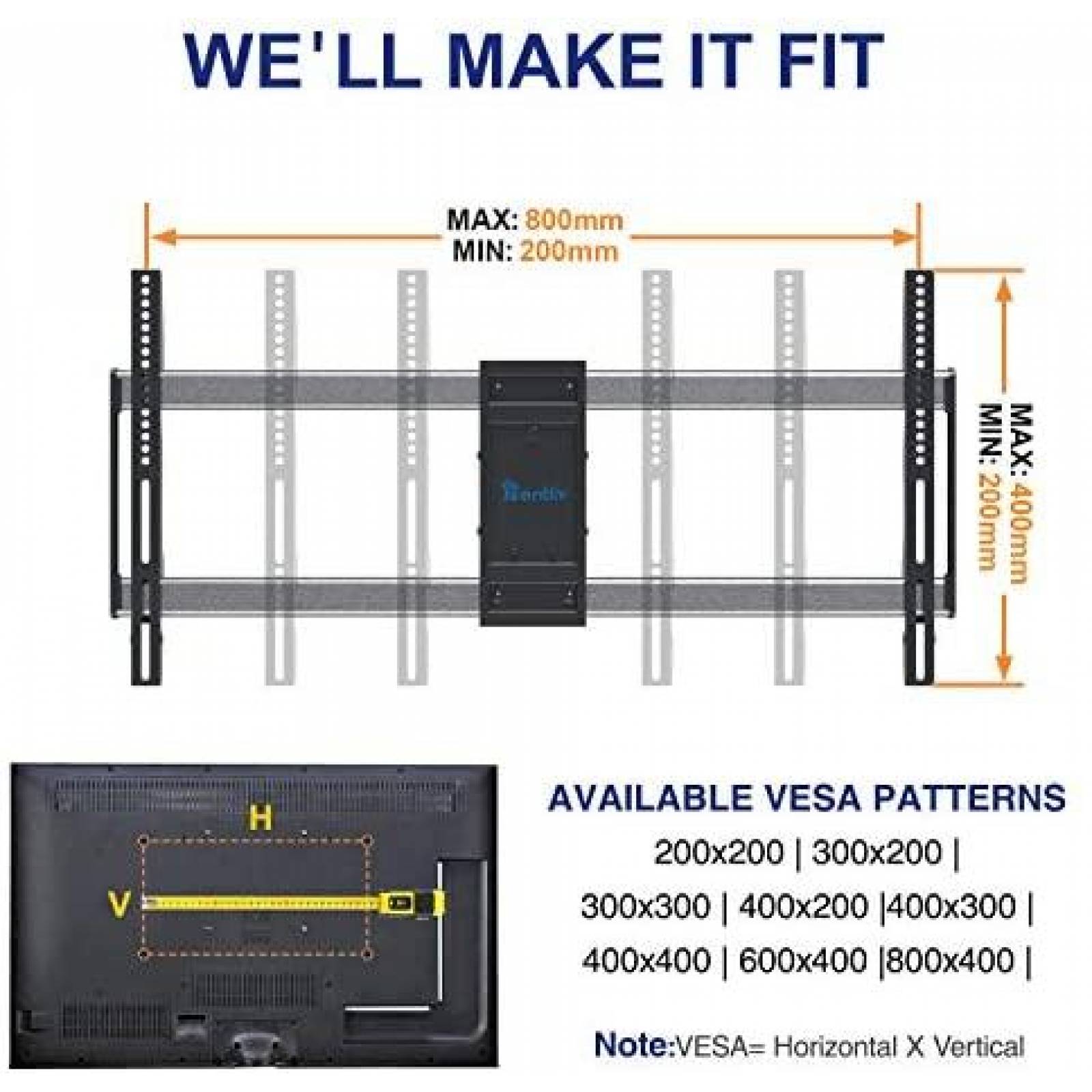 Soporte de Pared Rentliv Giratoria para TV de 37 a 85''