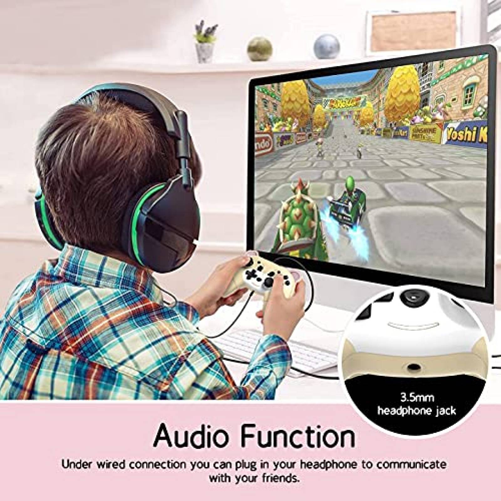 Pro Controller Mytrix Nintendo Switch Inalmbrico -Amarillo