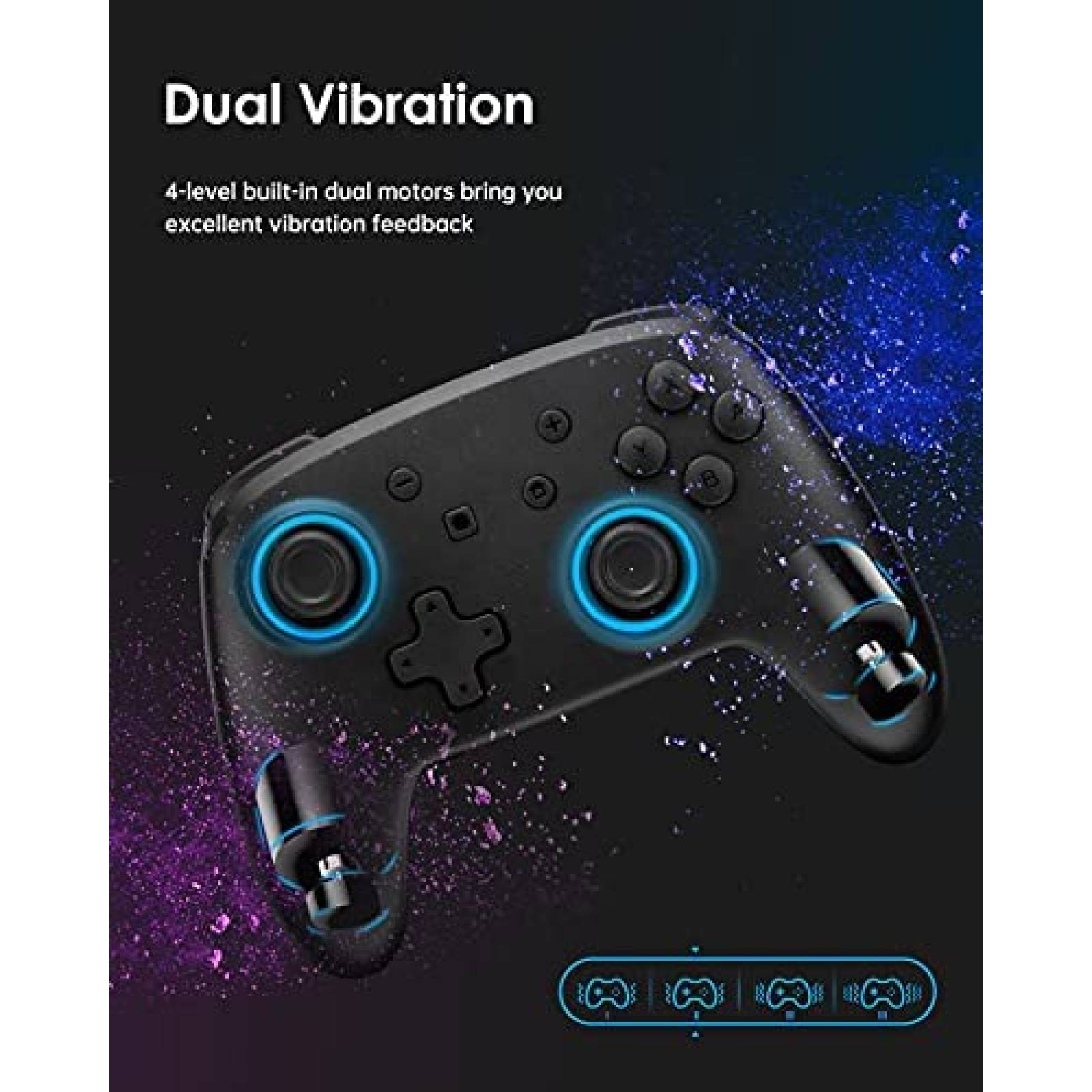 Control Gamer binbok para Nintendo Switch/Switch Pro -Negro