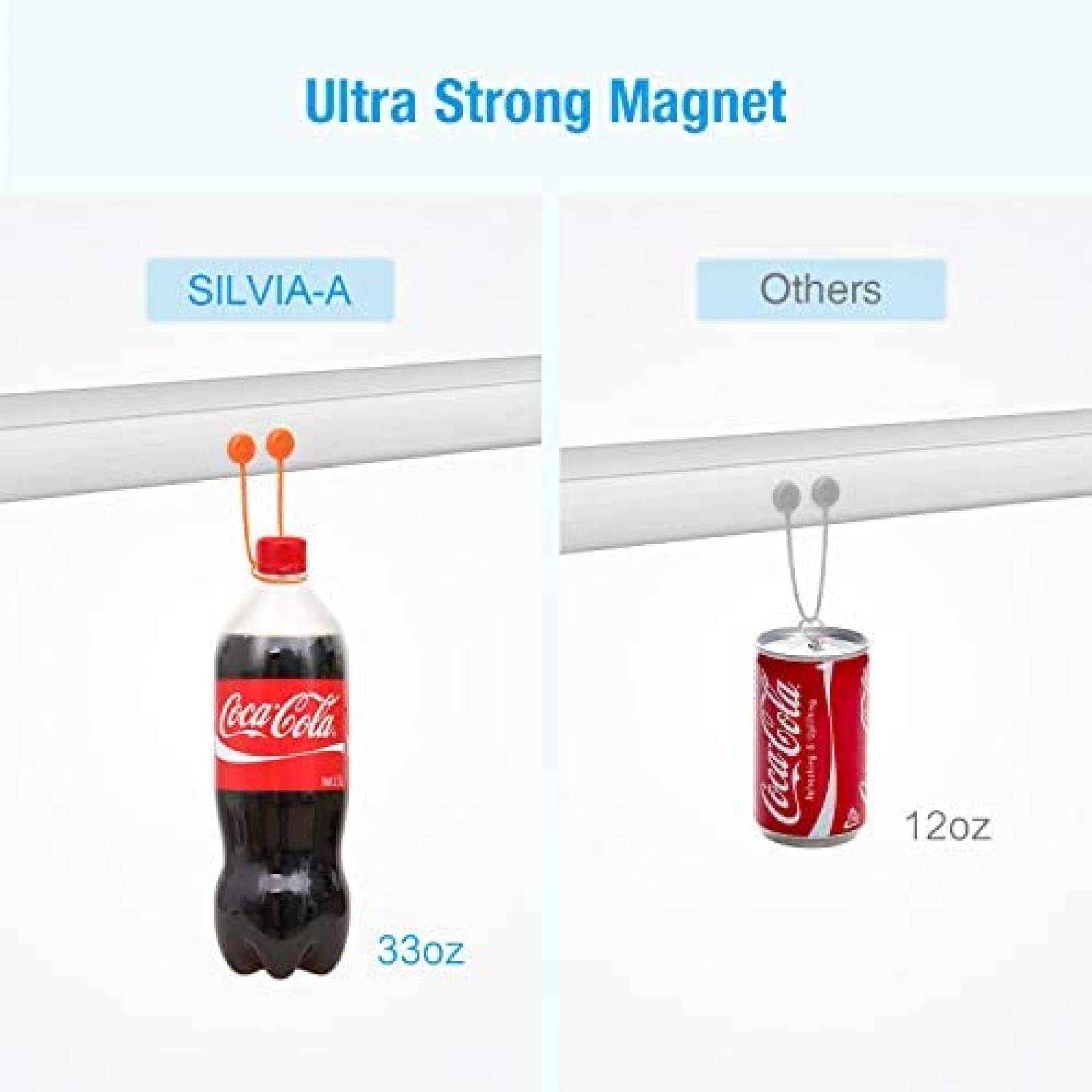 Tiras Silicon SILVIA-A Magnetica 8.9" 20 unidades -Naranja