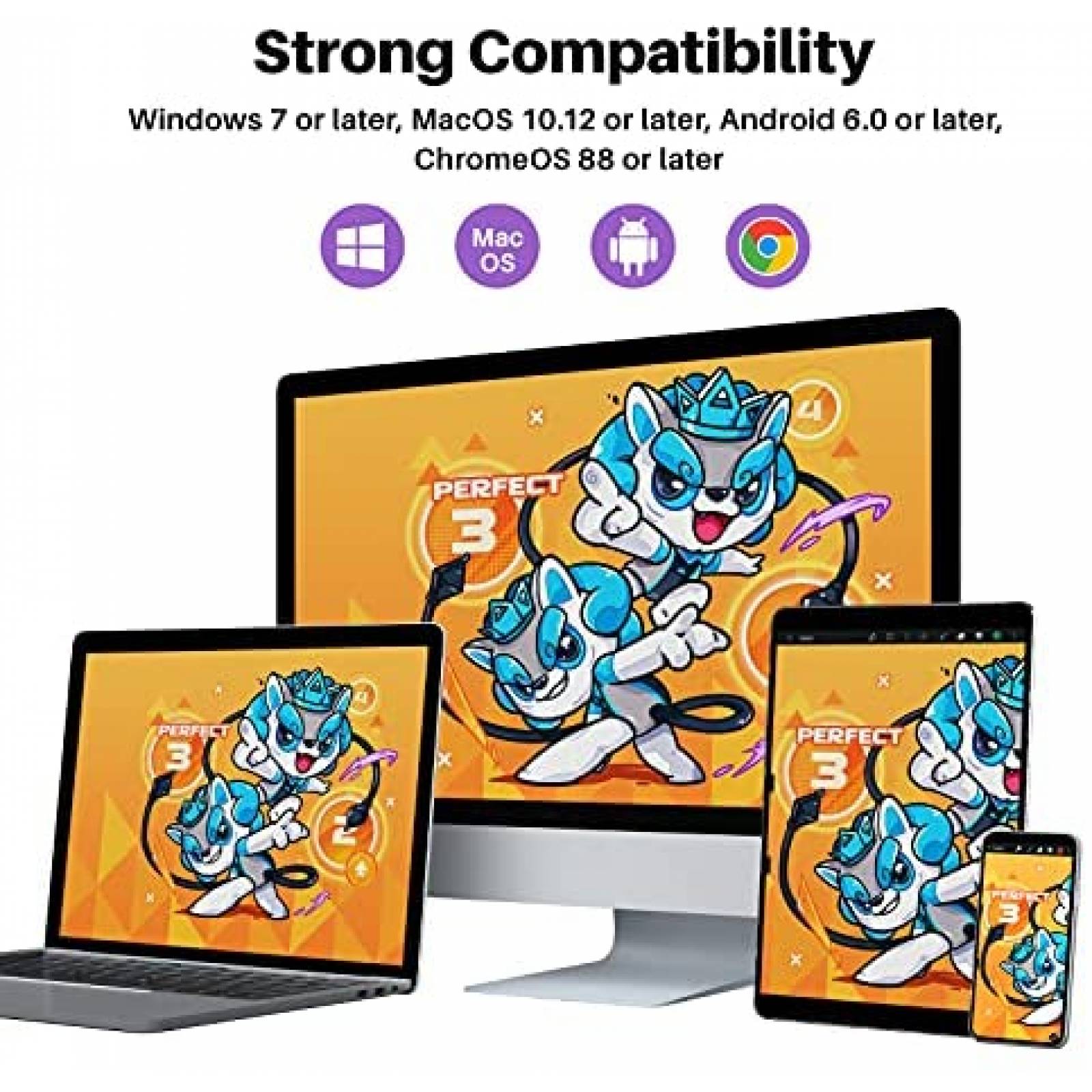 Tableta Grafica HUION H420X USB C de ''4.17x2.6'' -Negro