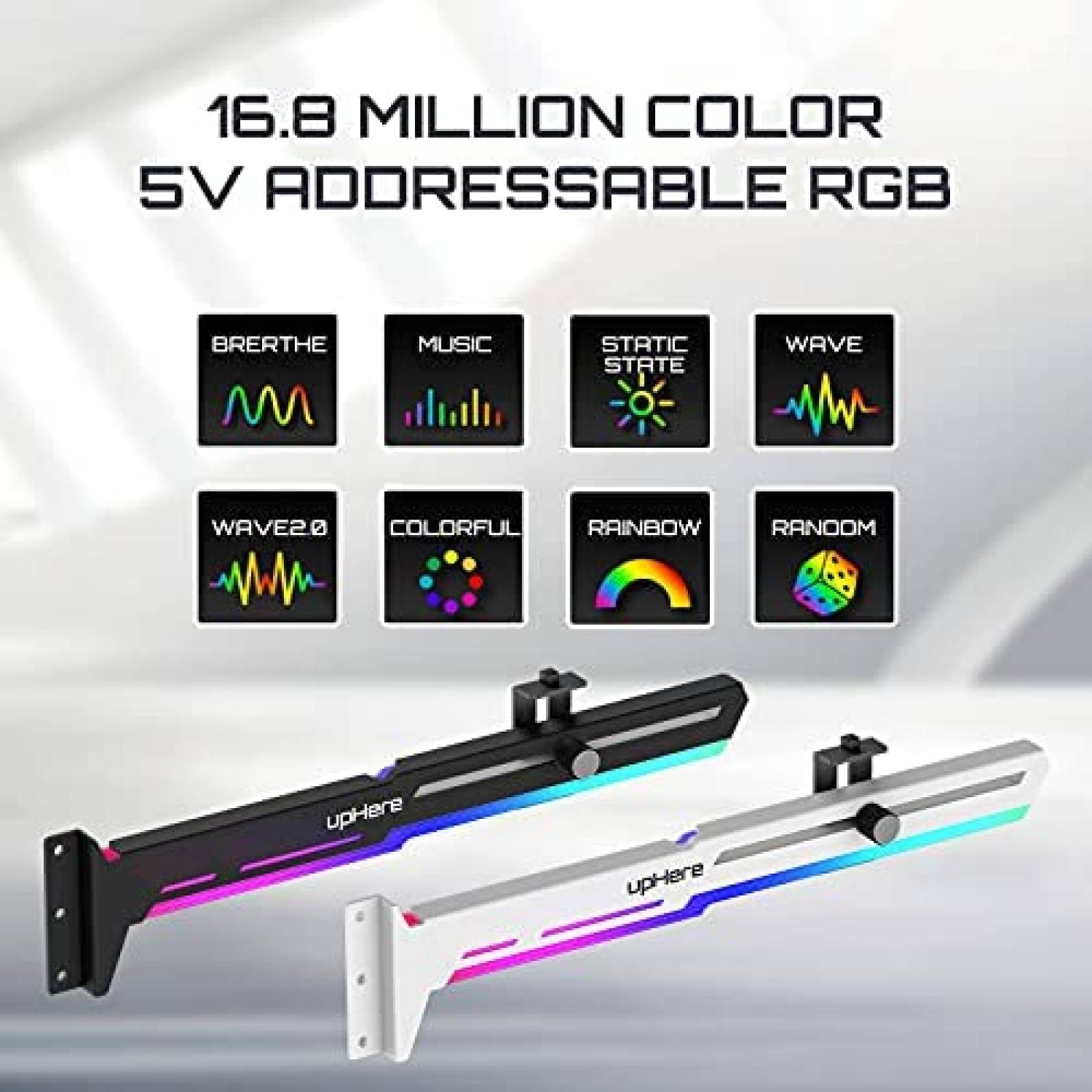 Tarjeta Grafica upHere GEFORCE RTX 5V RGB GPU ARGB -Blanco