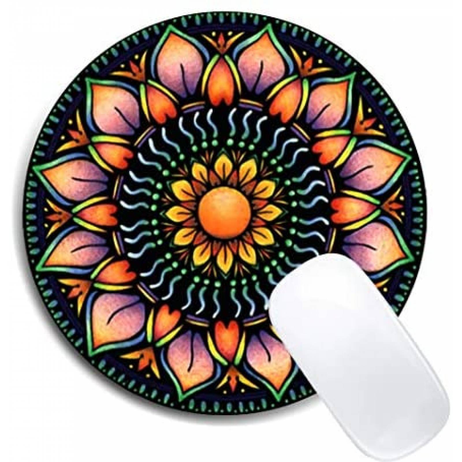 Alfombrilla escritorio BONZEAL Mandala de goma -Colorido