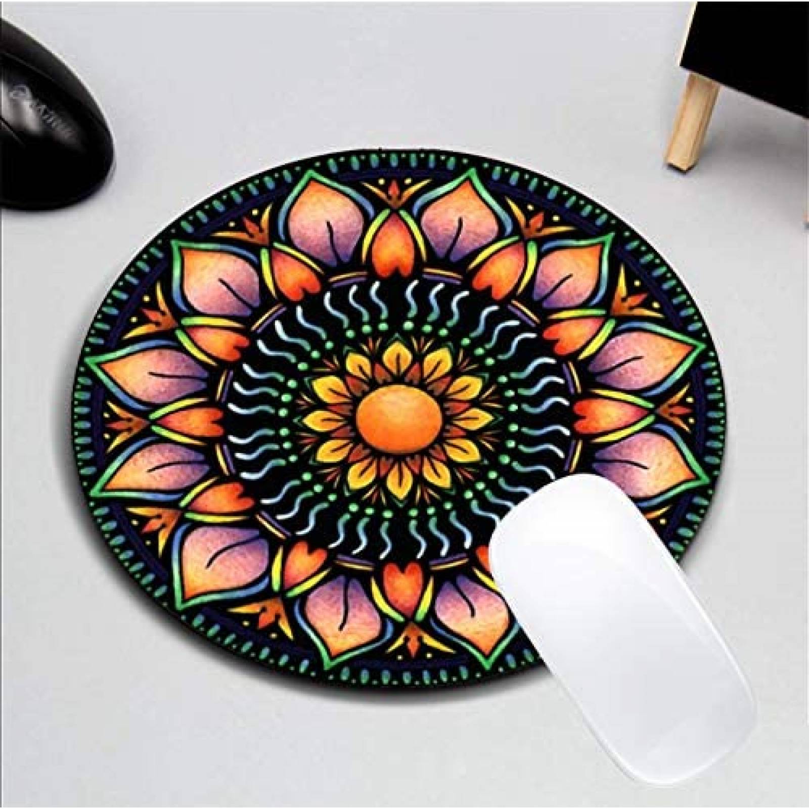 Alfombrilla escritorio BONZEAL Mandala de goma -Colorido
