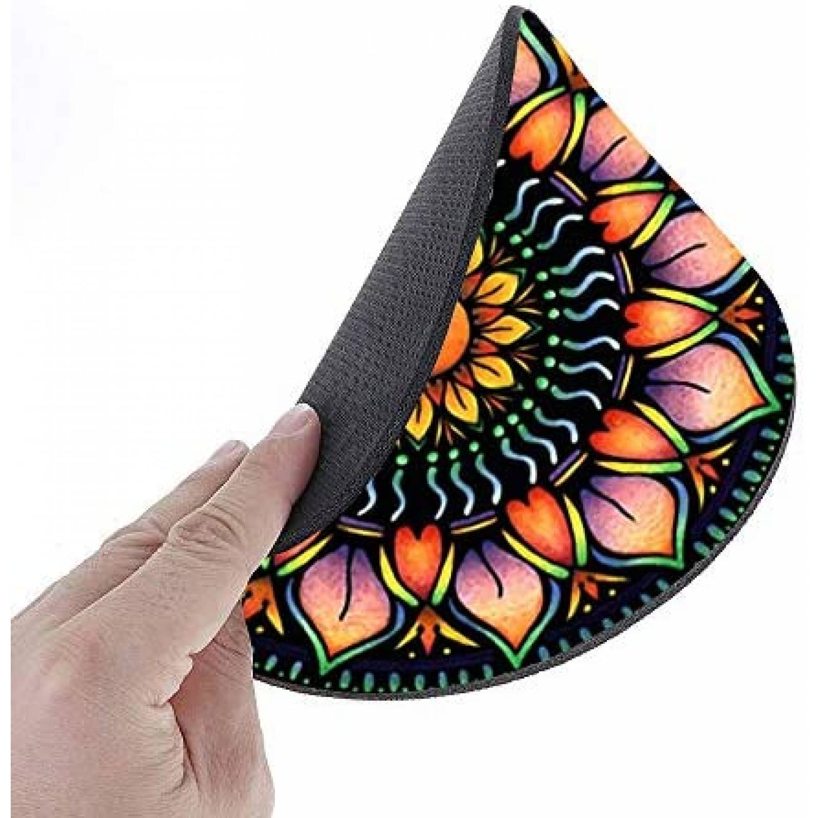 Alfombrilla escritorio BONZEAL Mandala de goma -Colorido