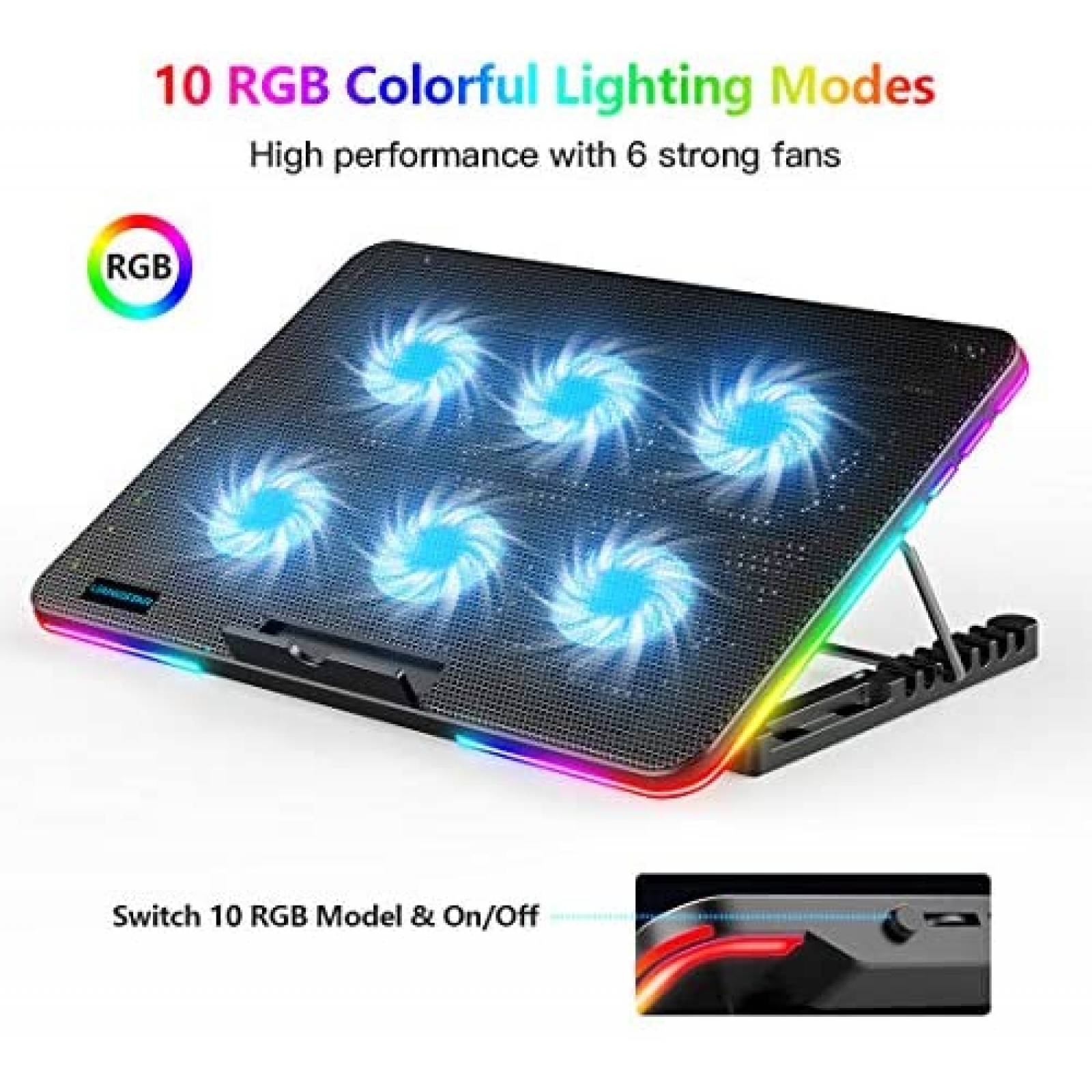 Stand para laptop LIANGSTAR enfriador 15.6"-17" -Negro