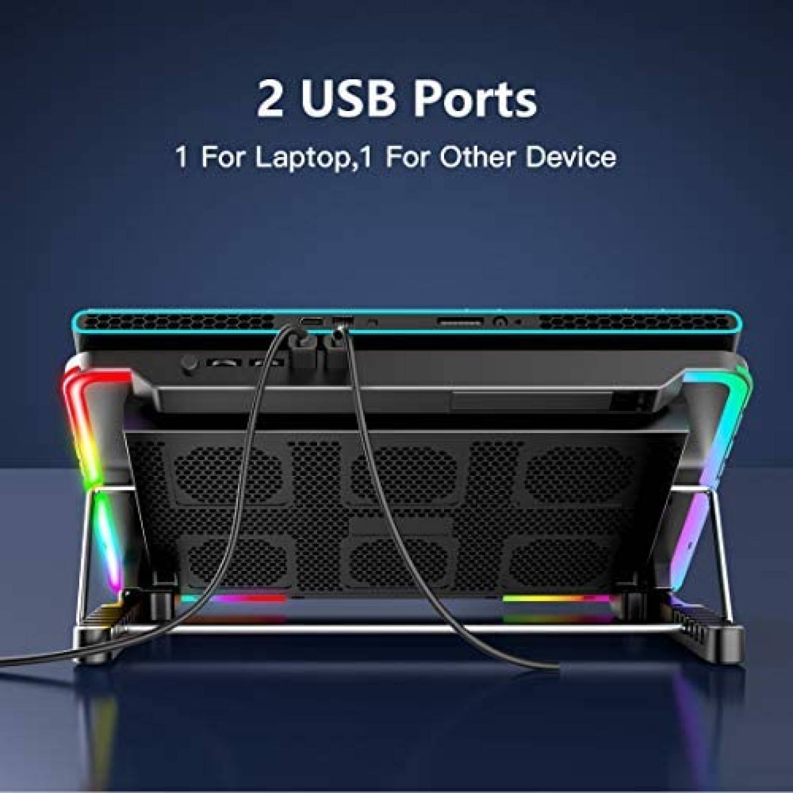 Stand para laptop LIANGSTAR enfriador 15.6"-17" -Negro