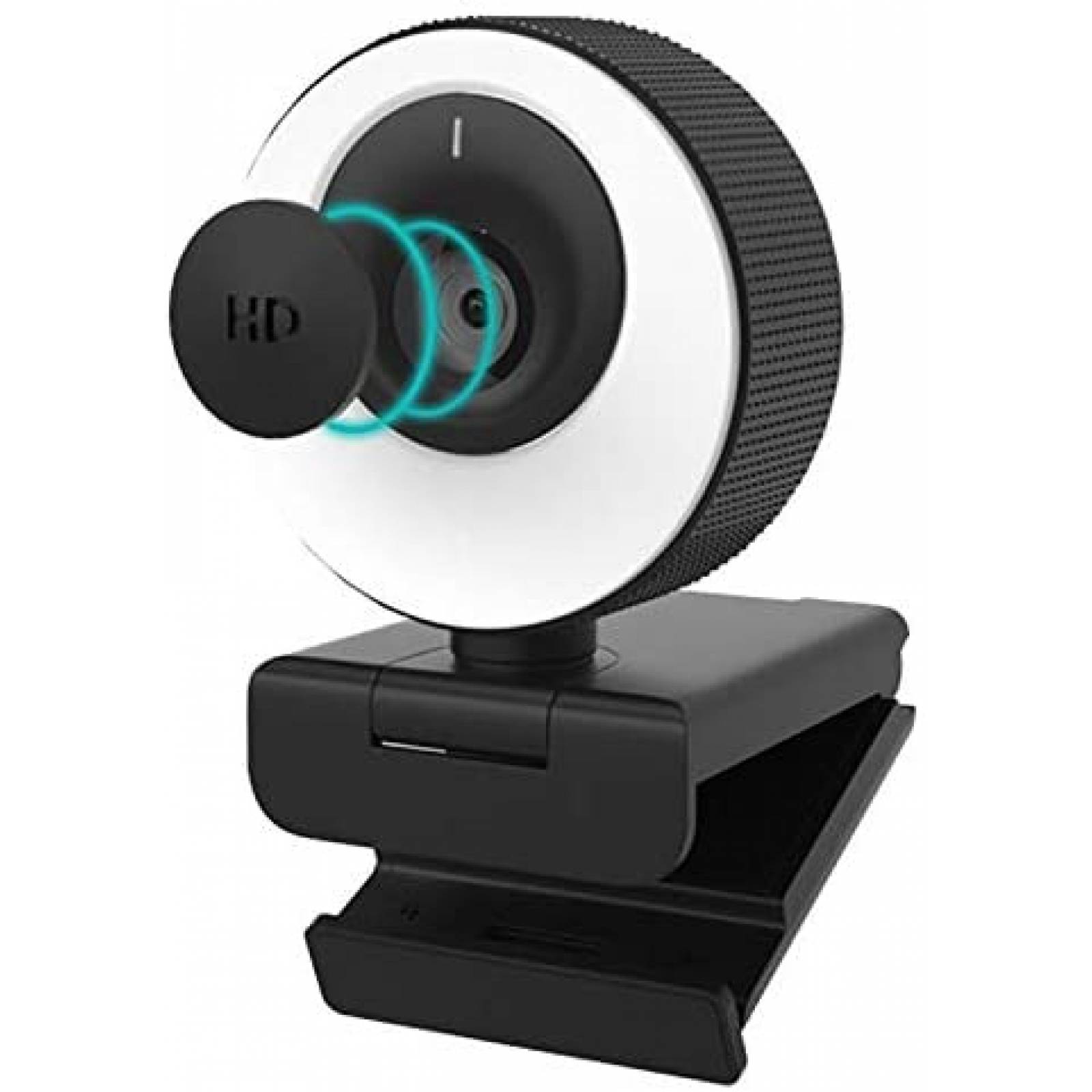 Webcam Coship Ajustable con Microfono 1080P 60FPS -Negro