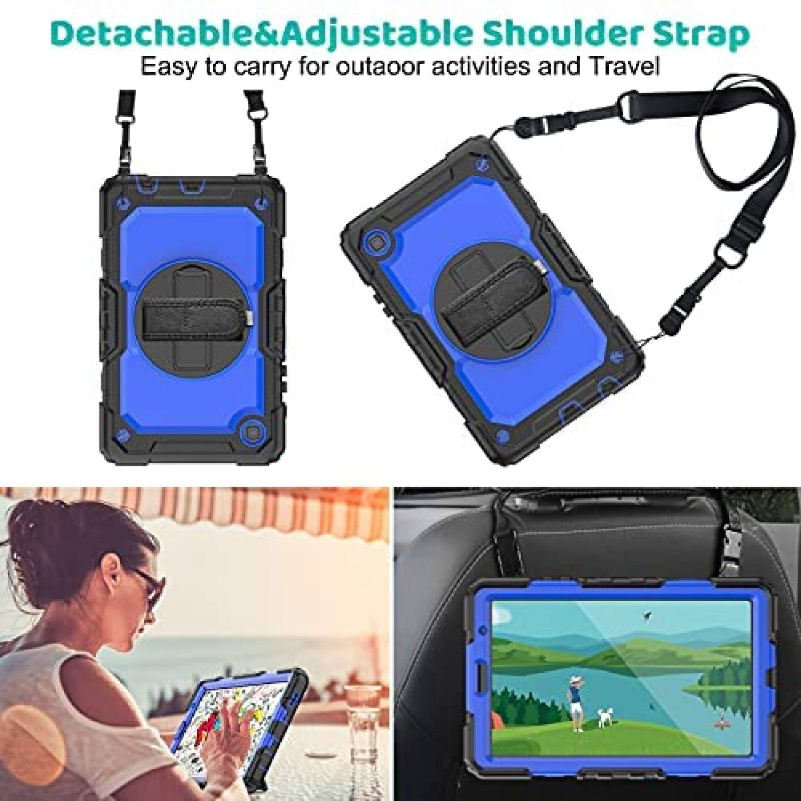 Kit Funda Blosomeet para Tab A7 con Protector de Pantalla